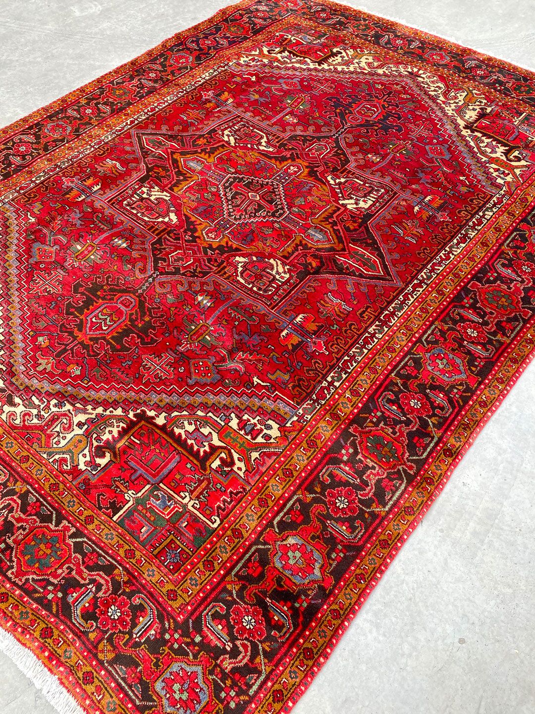 3.4x2.5M Fine Heriz Persian Rug - Image 2