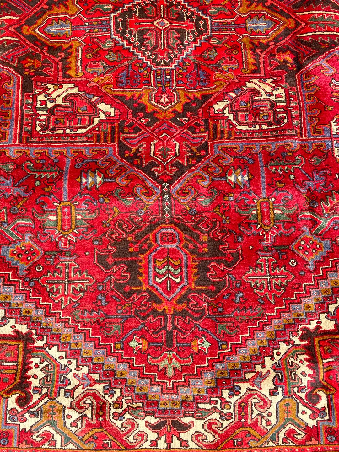 3.4x2.5M Fine Heriz Persian Rug - Image 4