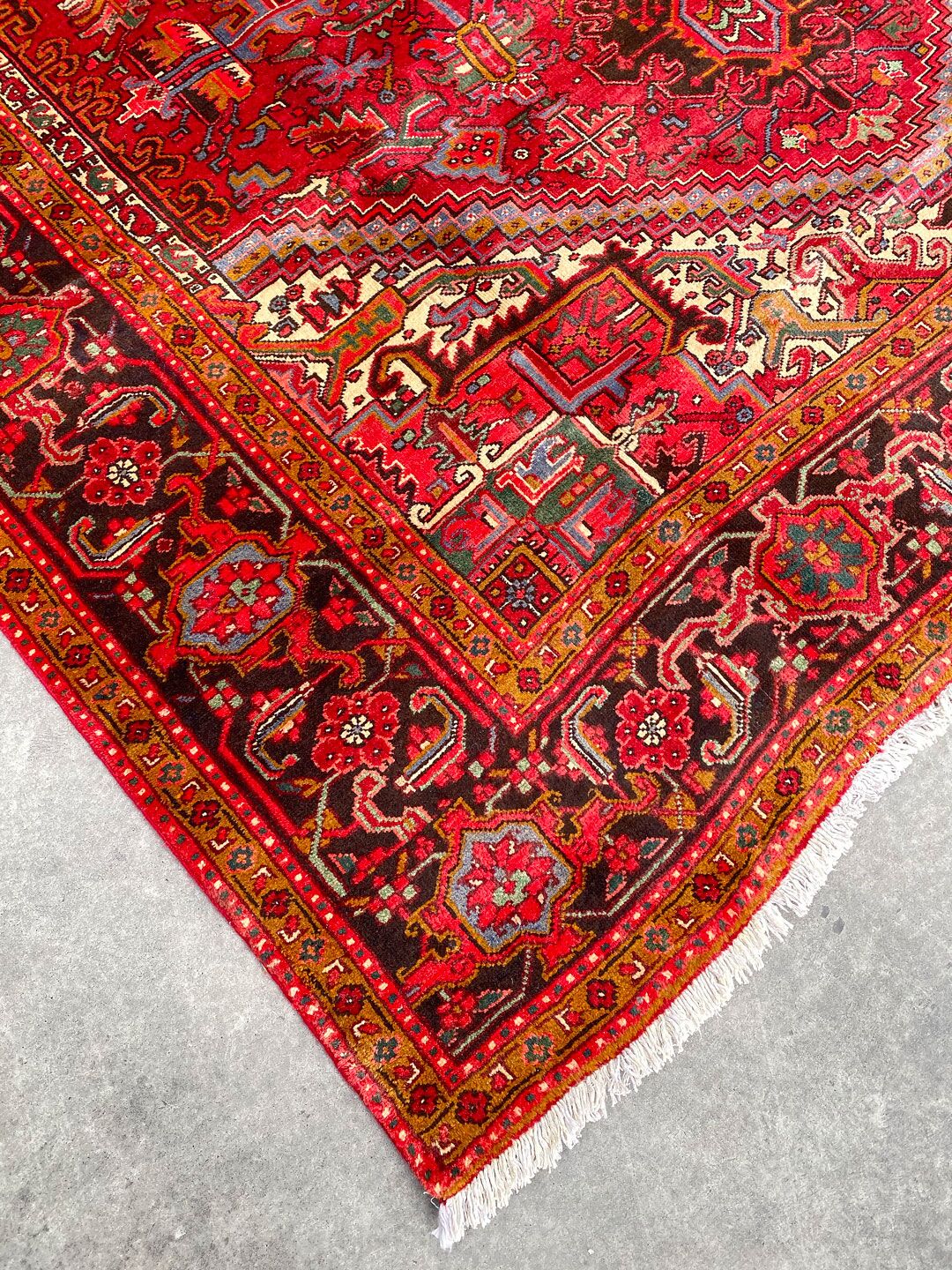 3.4x2.5M Fine Heriz Persian Rug - Image 7