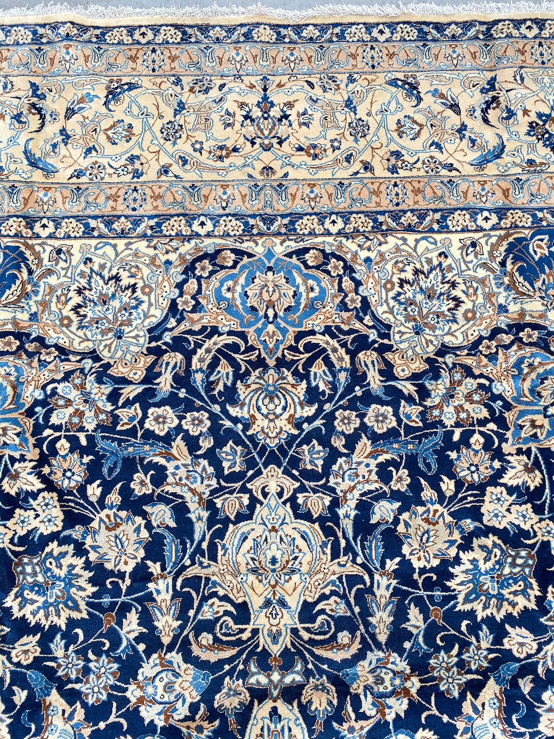 Masterpiece 4x3M Fine Silkinlaid Rug Nain (6La) - Image 7