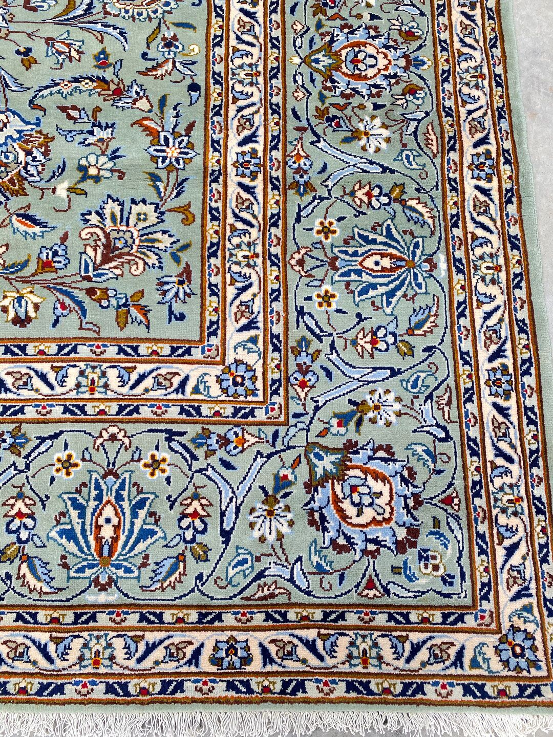 4x3M Pistachio Tone Persian Kashan - Image 4
