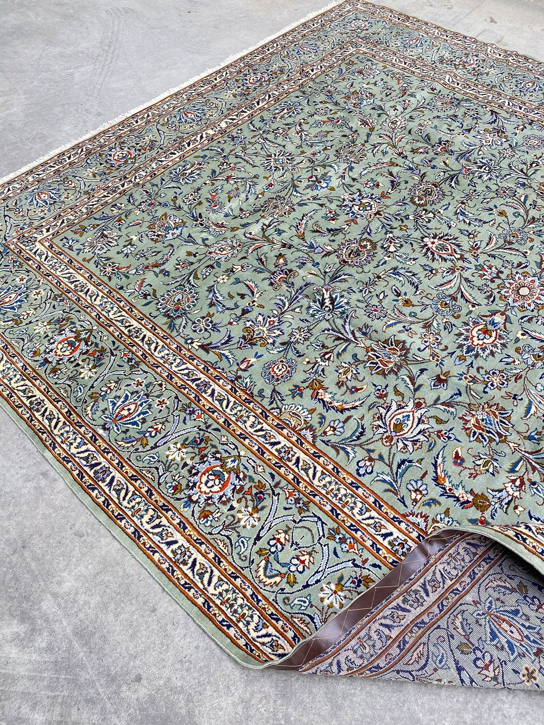 4x3M Pistachio Tone Persian Kashan