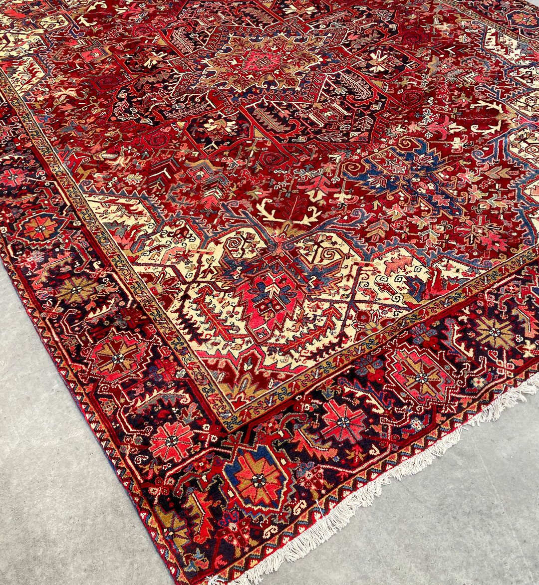4x3M Fine Genuine Heriz Persian Rug - Image 2