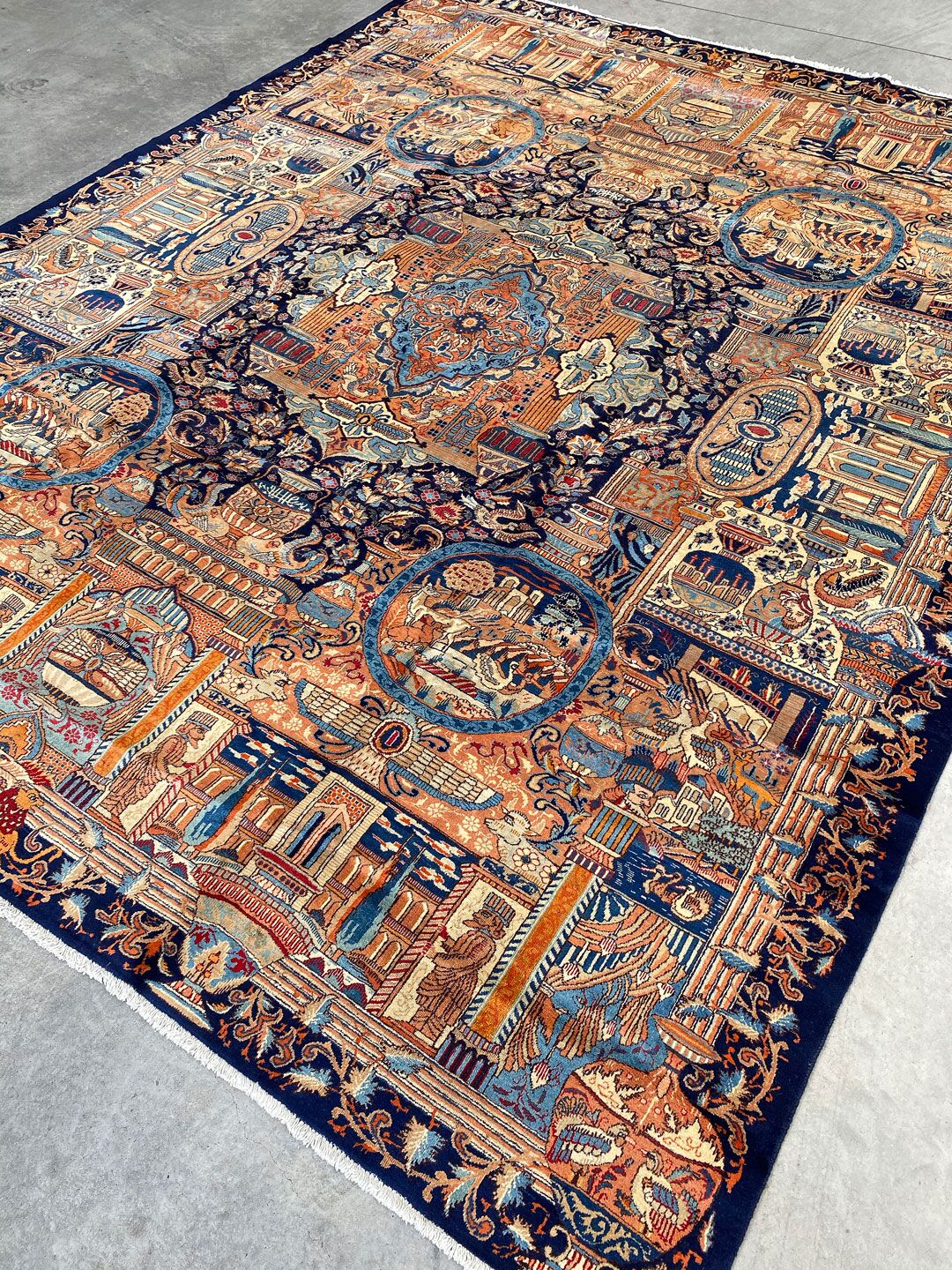 Antique Achaemenid Kashmar Rug - Image 4