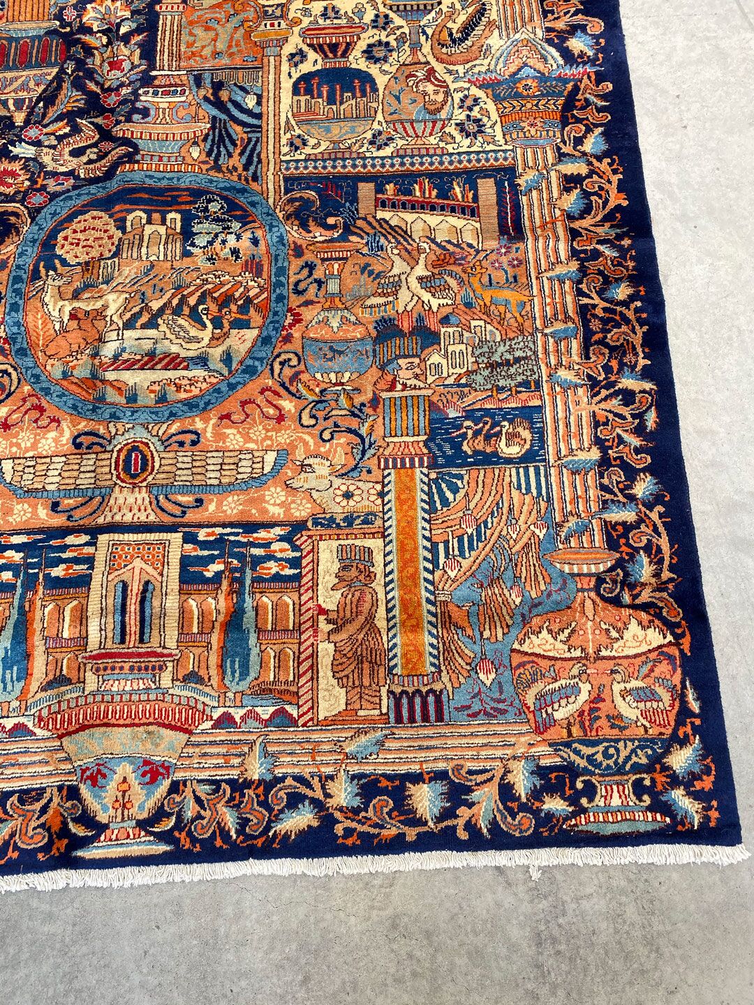 Antique Achaemenid Kashmar Rug - Image 3