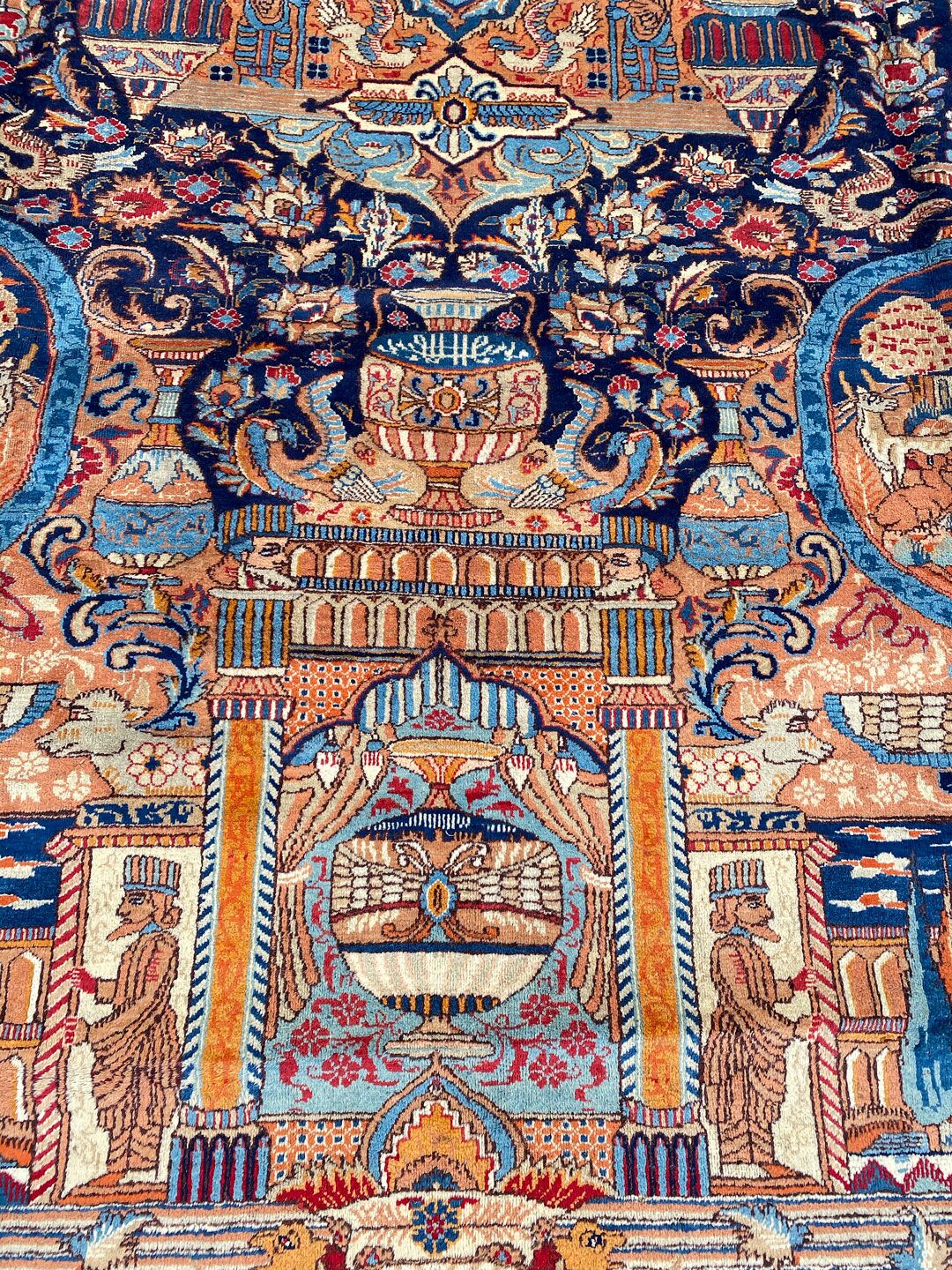 Antique Achaemenid Kashmar Rug - Image 6