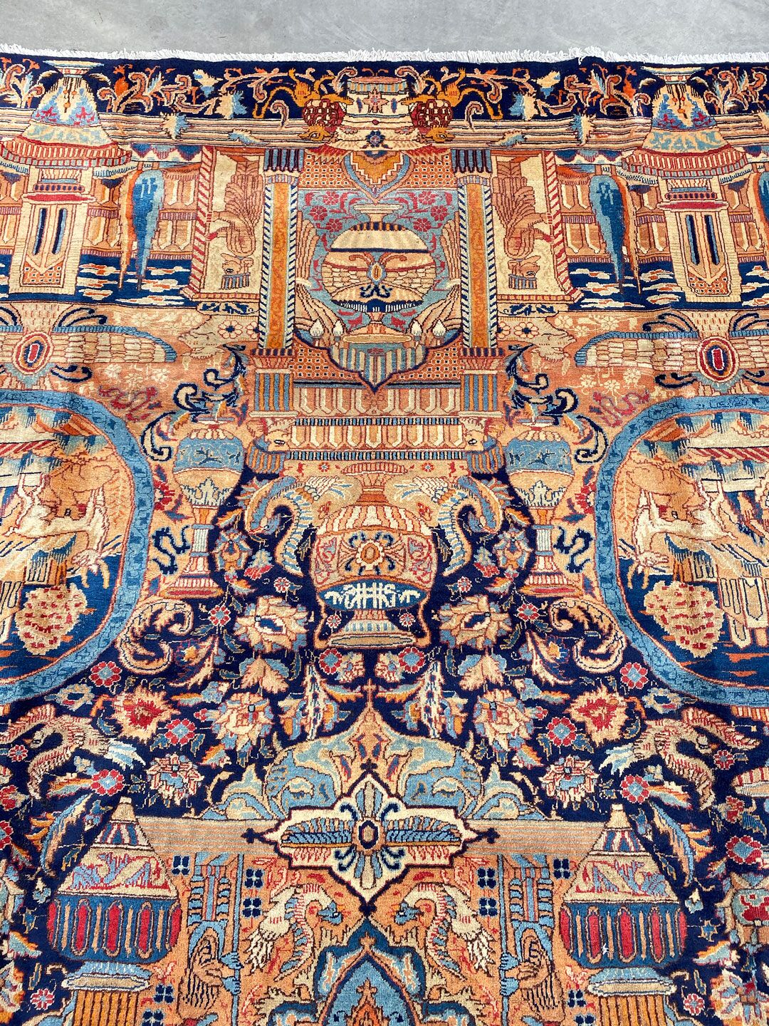 Antique Achaemenid Kashmar Rug - Image 9