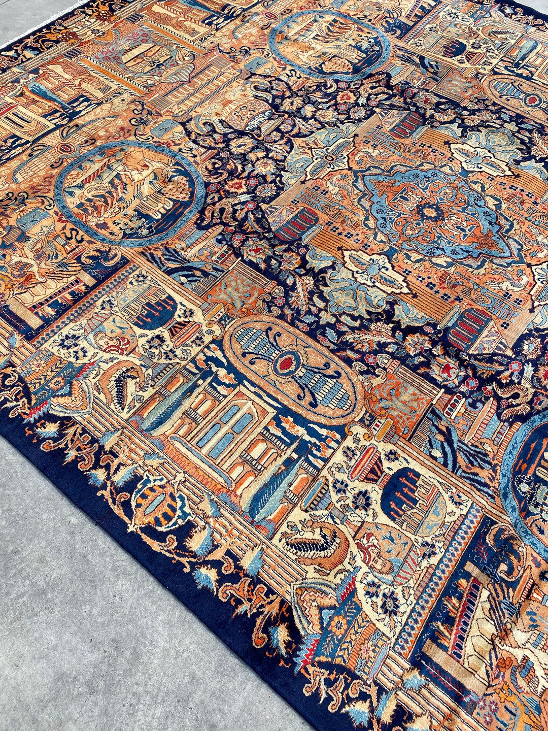 Antique Achaemenid Kashmar Rug - Image 10