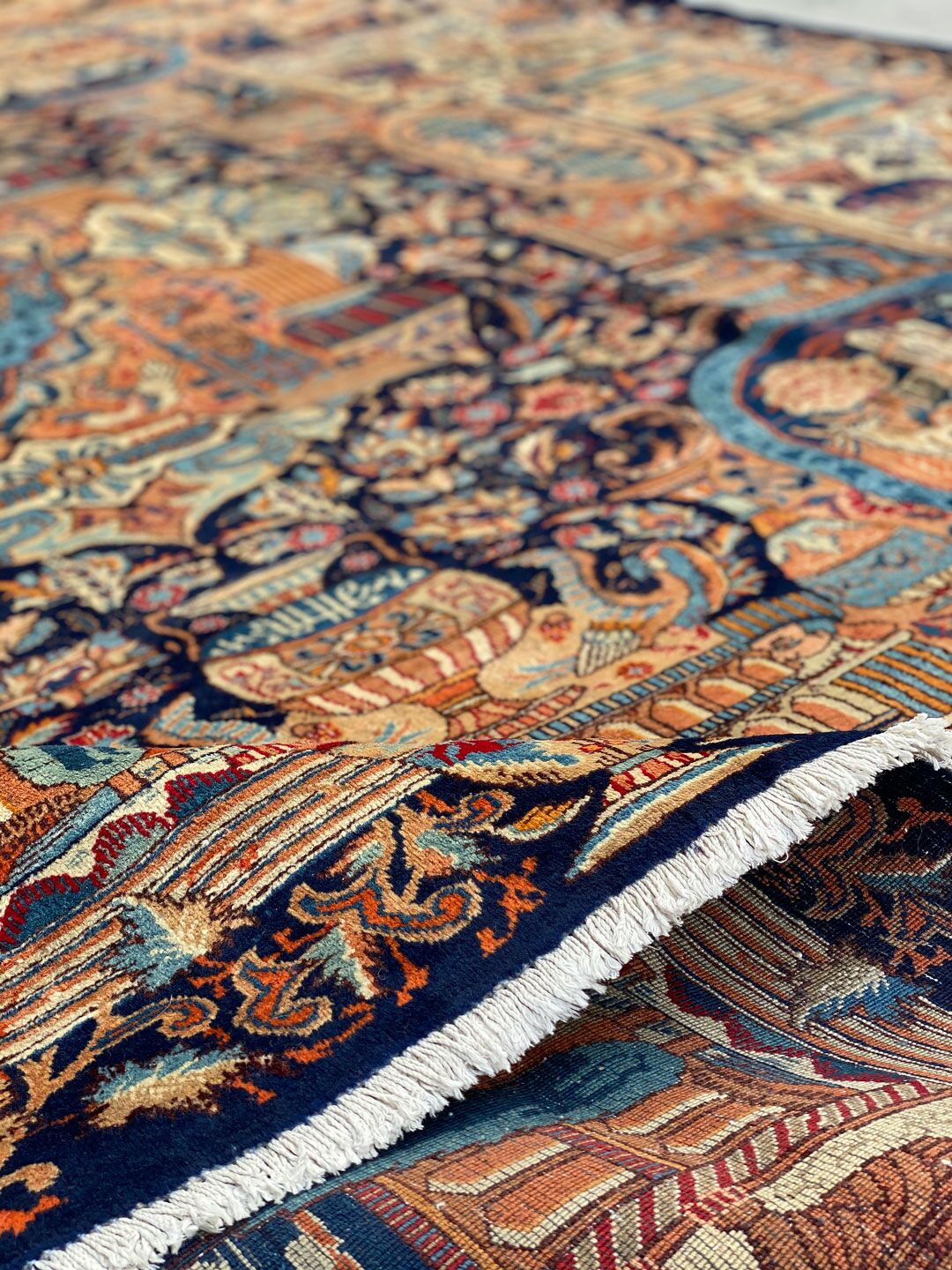 Antique Achaemenid Kashmar Rug - Image 12