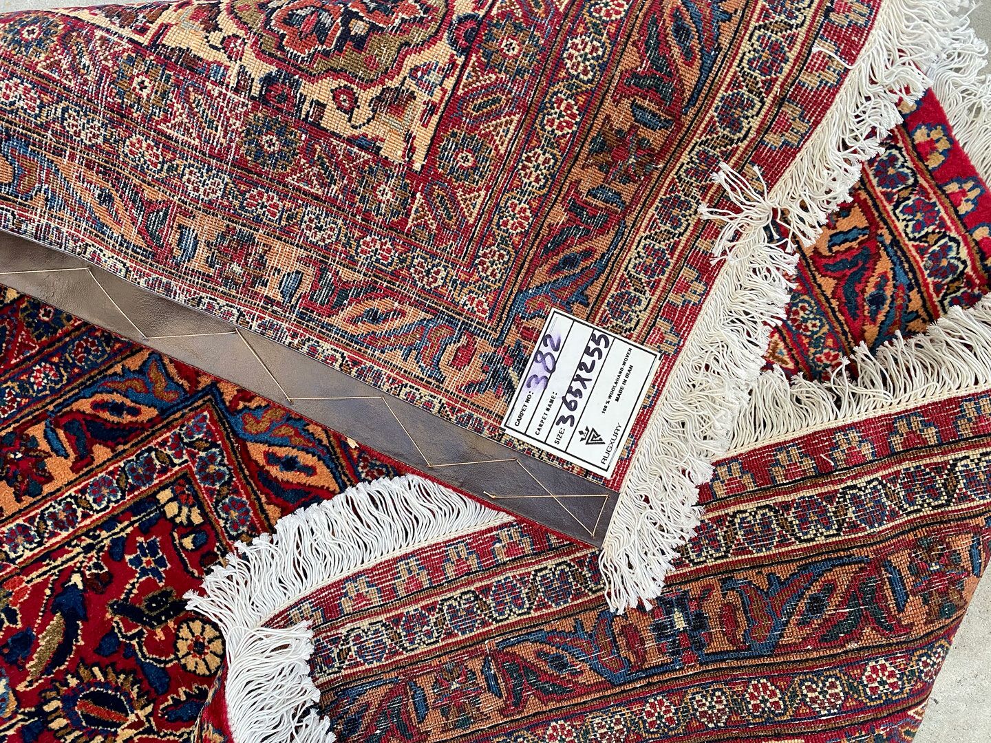 Antique And Signed Mashad Persian Rug - Image 8