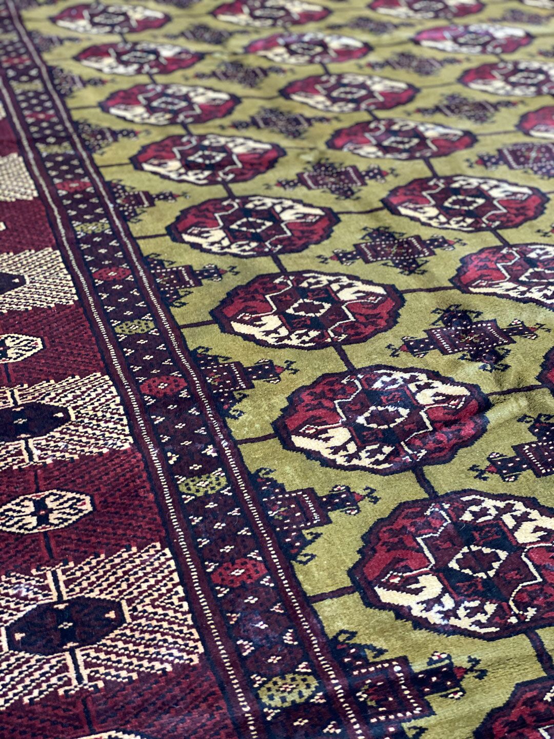 3.9x2.8M Persian Turkoman Rug - Image 7