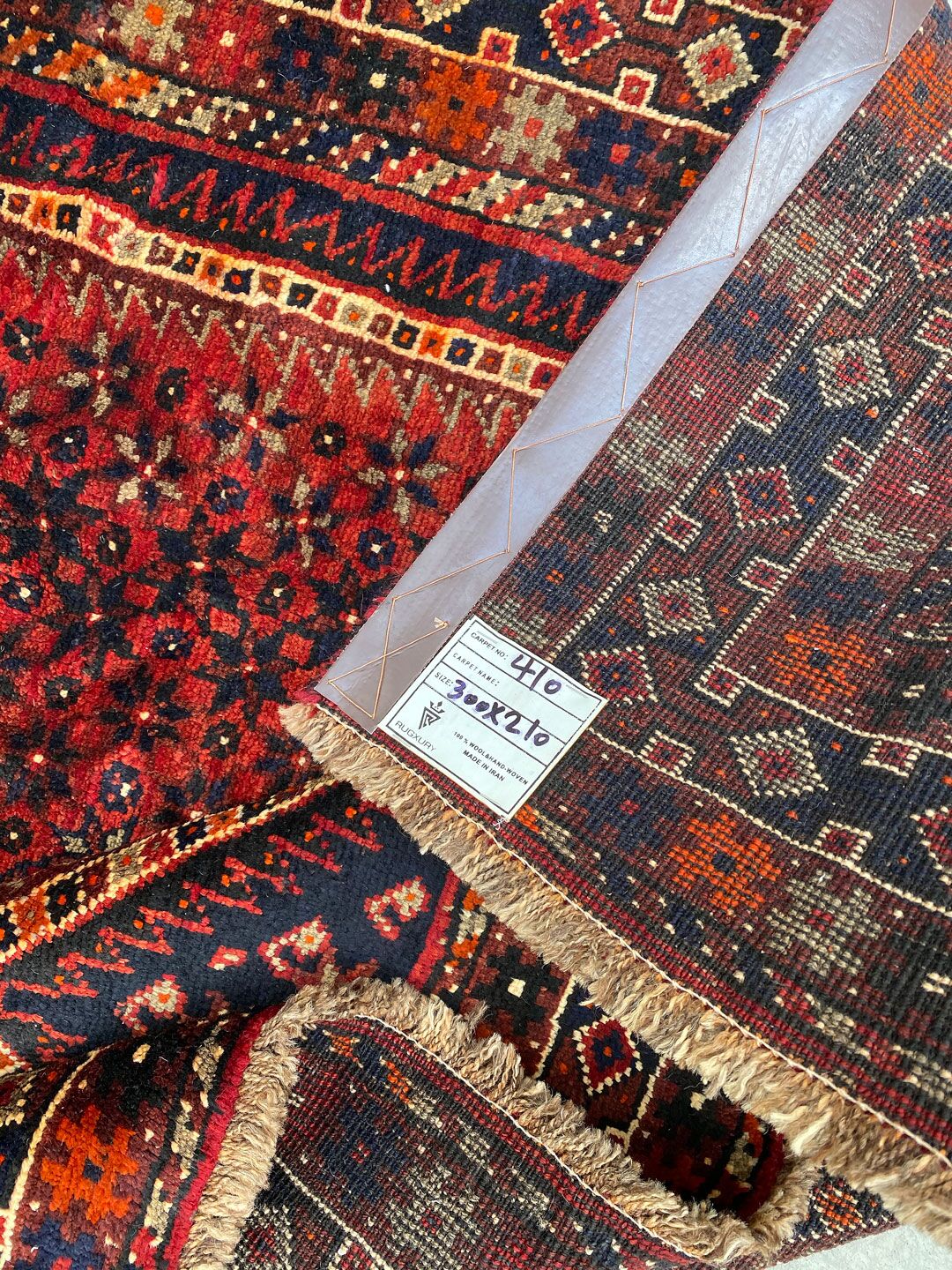 3x2M Qashghai Shiraz Rug - Image 6