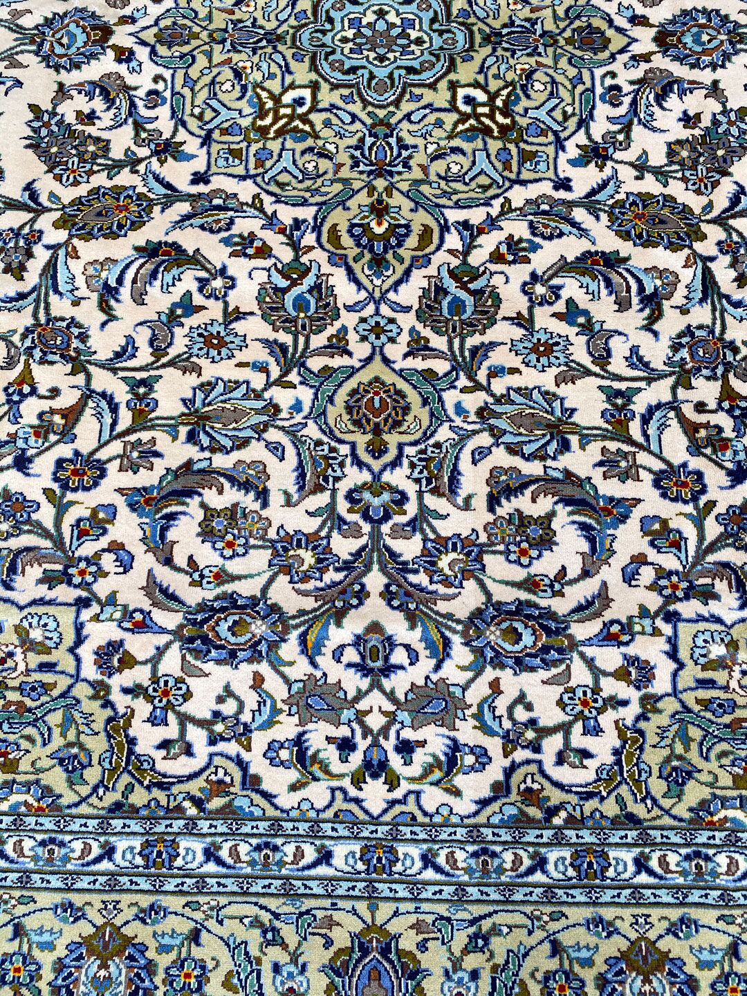 3.3x2.5M Beige Persian Kashan - Image 5