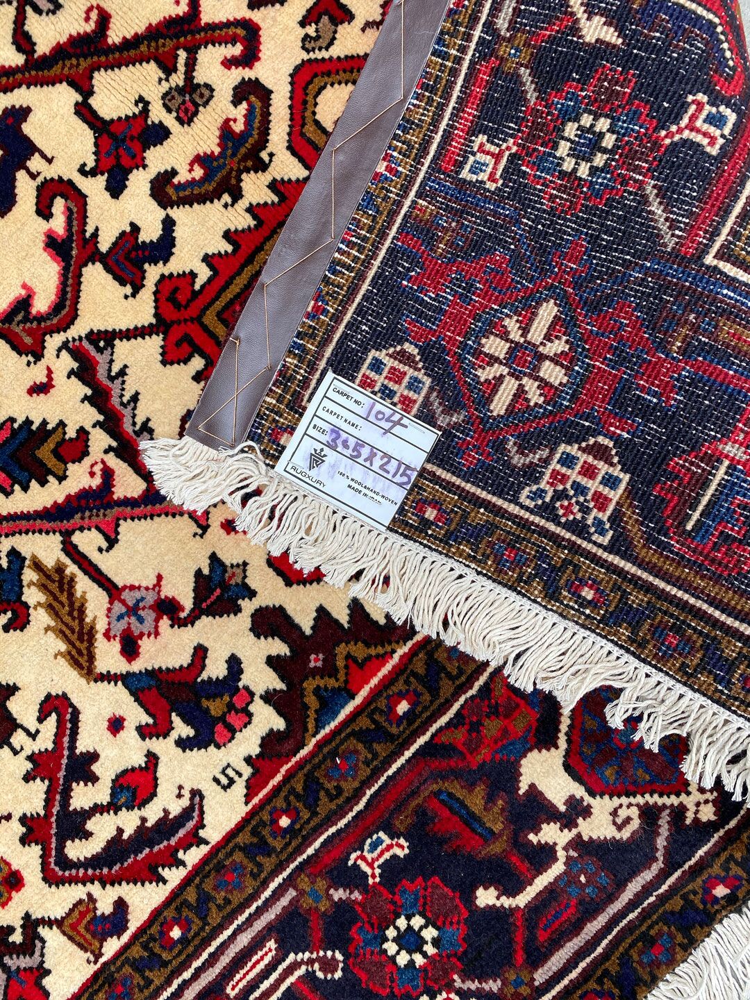 3x2.1M Fine Heriz Persian Rug - Image 9