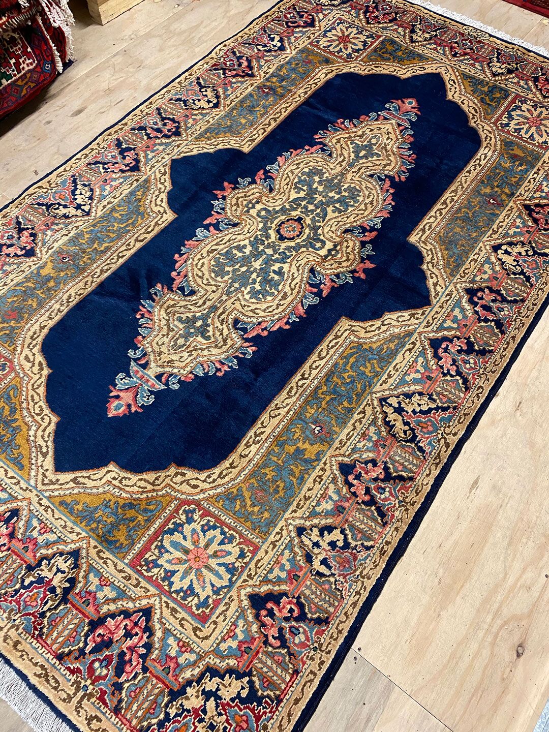 3.7x1.5M Antique Signed Masterpiece Kerman Rug - Image 3