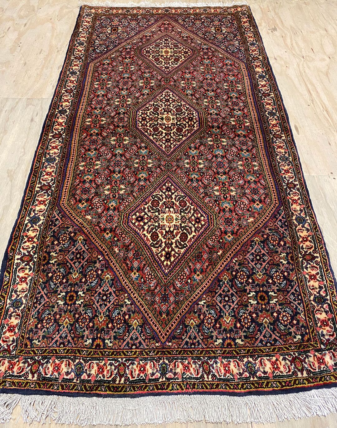 1.9x0.9M Senneh Bijar Persian Runner - Image 5