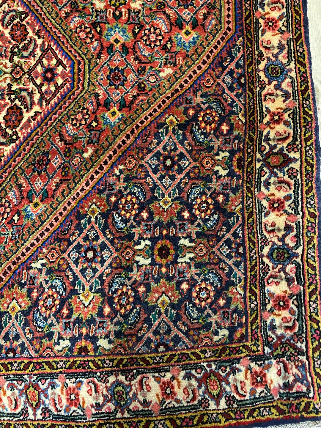 1.9x0.9M Senneh Bijar Persian Runner - Image 6
