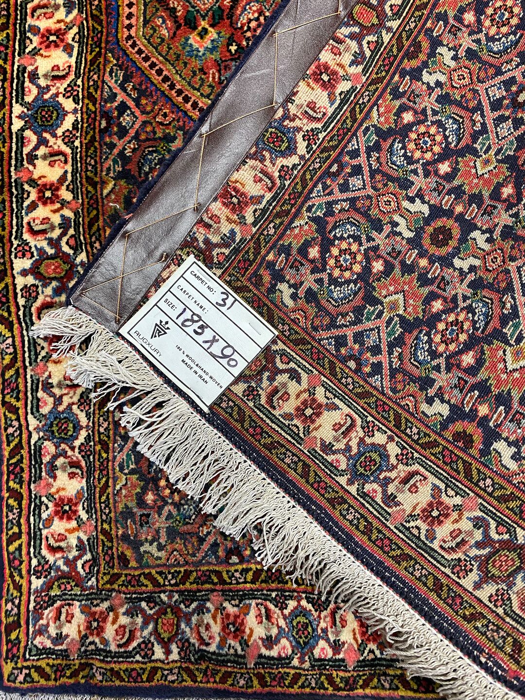 1.9x0.9M Senneh Bijar Persian Runner - Image 7
