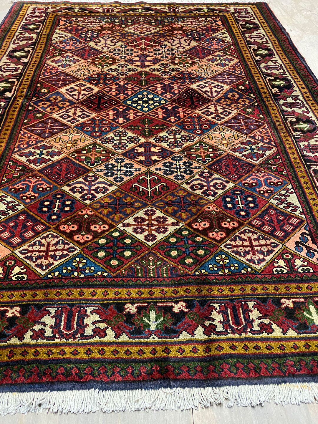 2x1.4M Vintage Persian Joshaghan Rug - Image 2
