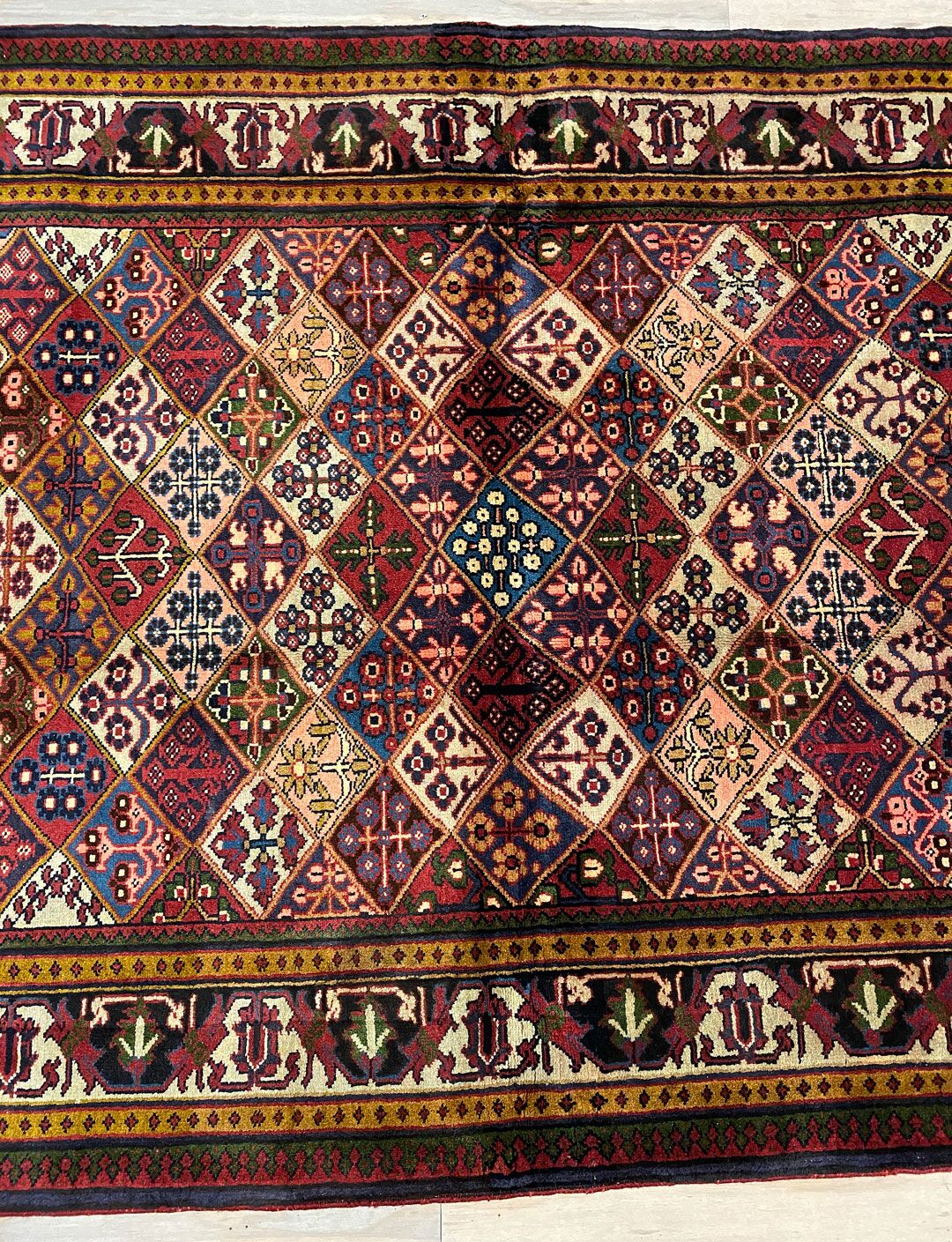 2x1.4M Vintage Persian Joshaghan Rug - Image 4