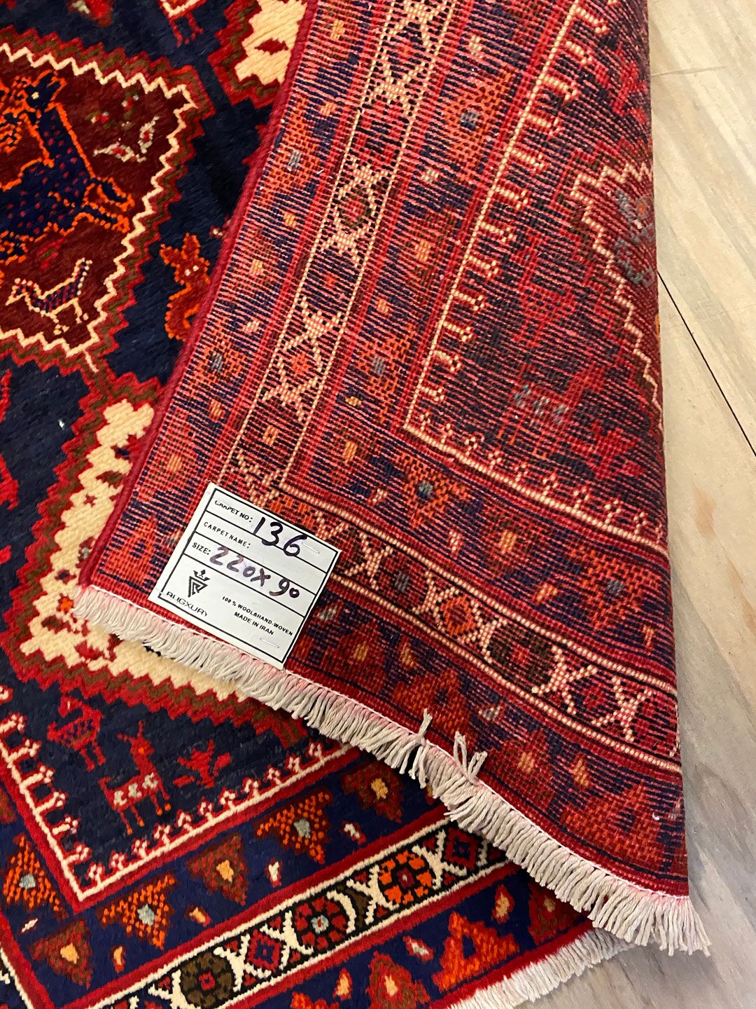 2.2x0.9M Pictorial Hamedan Persian Runner - Image 4