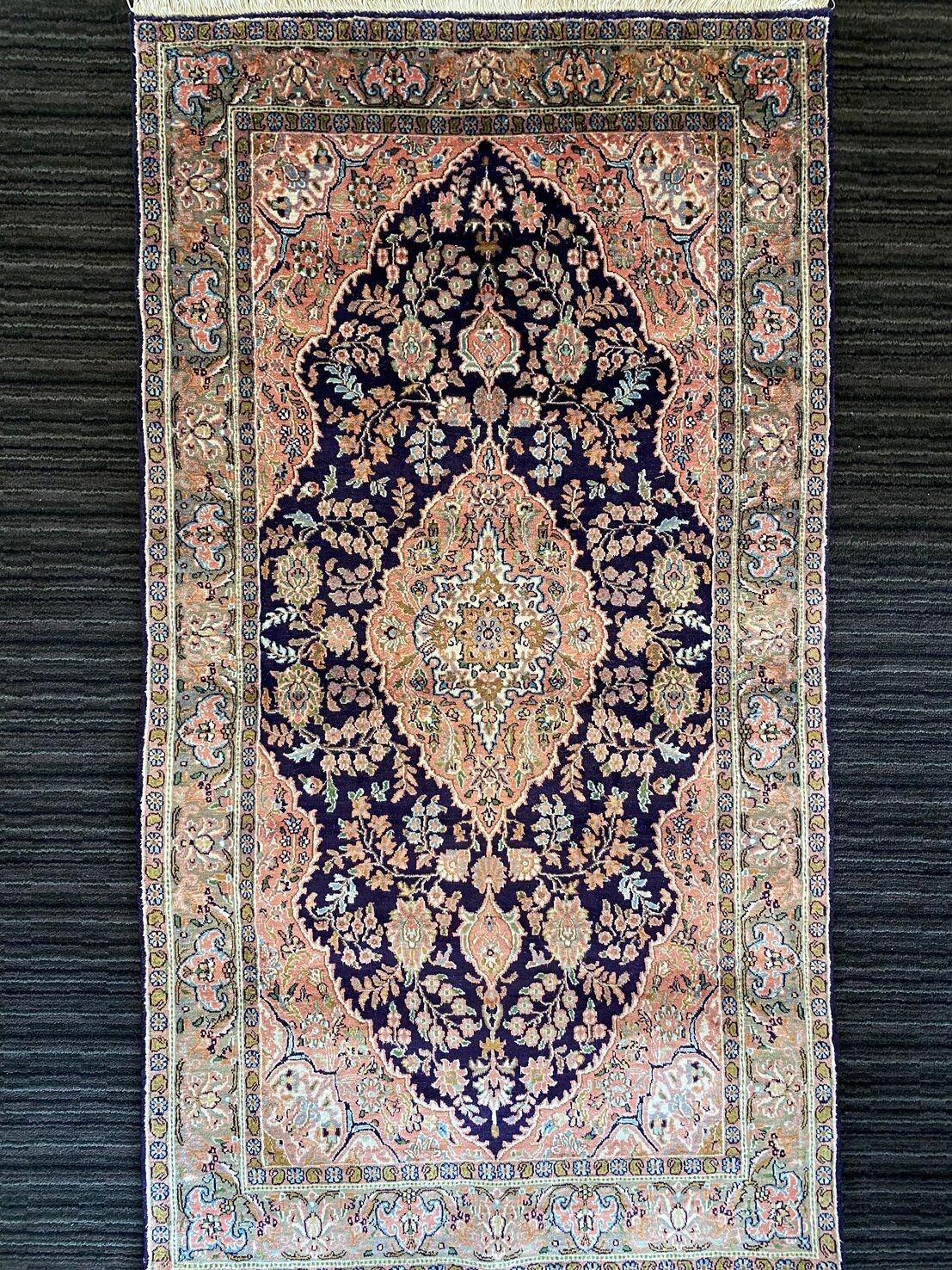 1.7x1M Pure Silk Qom Persian Rug - Image 2