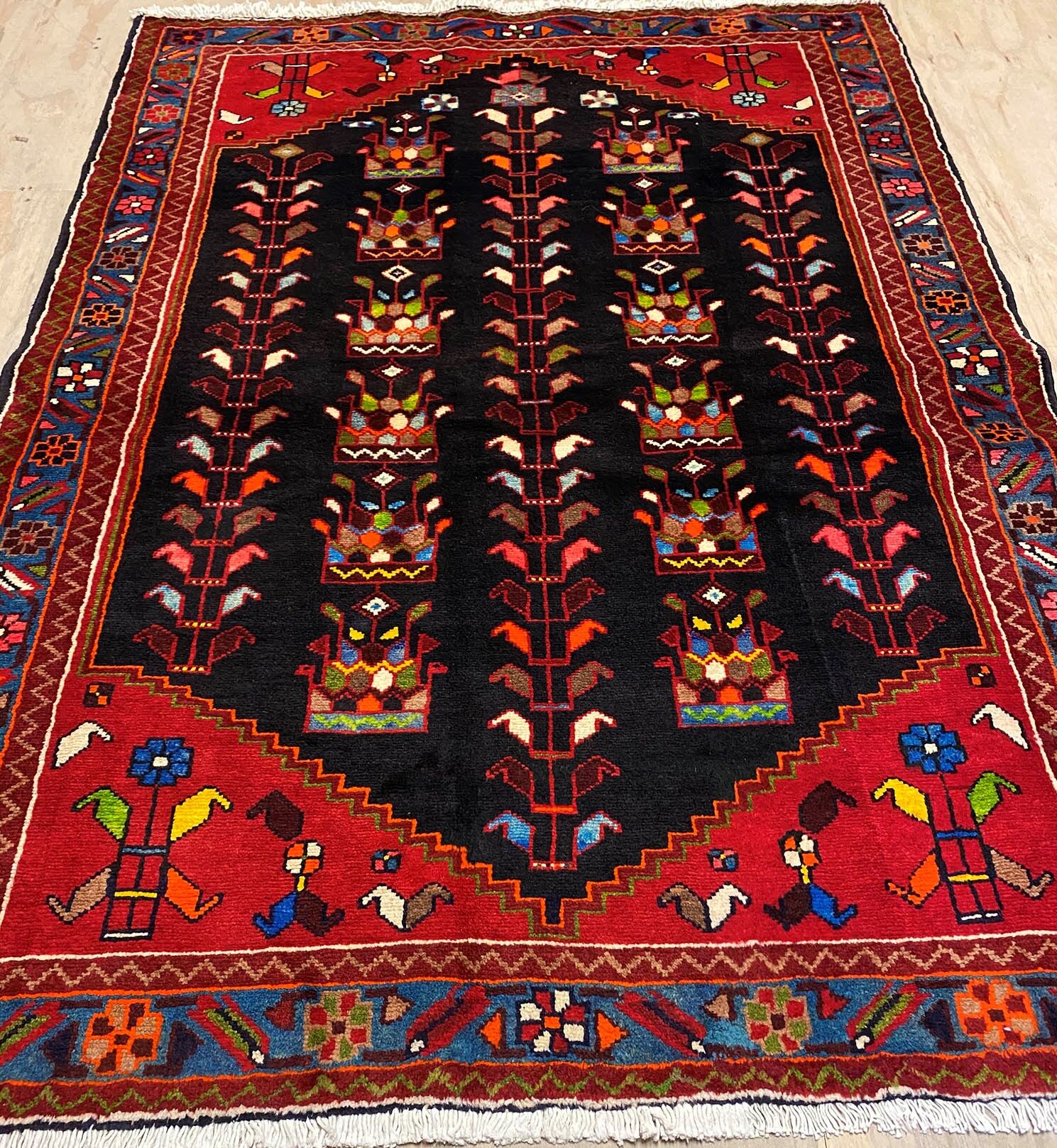 1.7x1.2M Persian Saveh Rug - Image 6