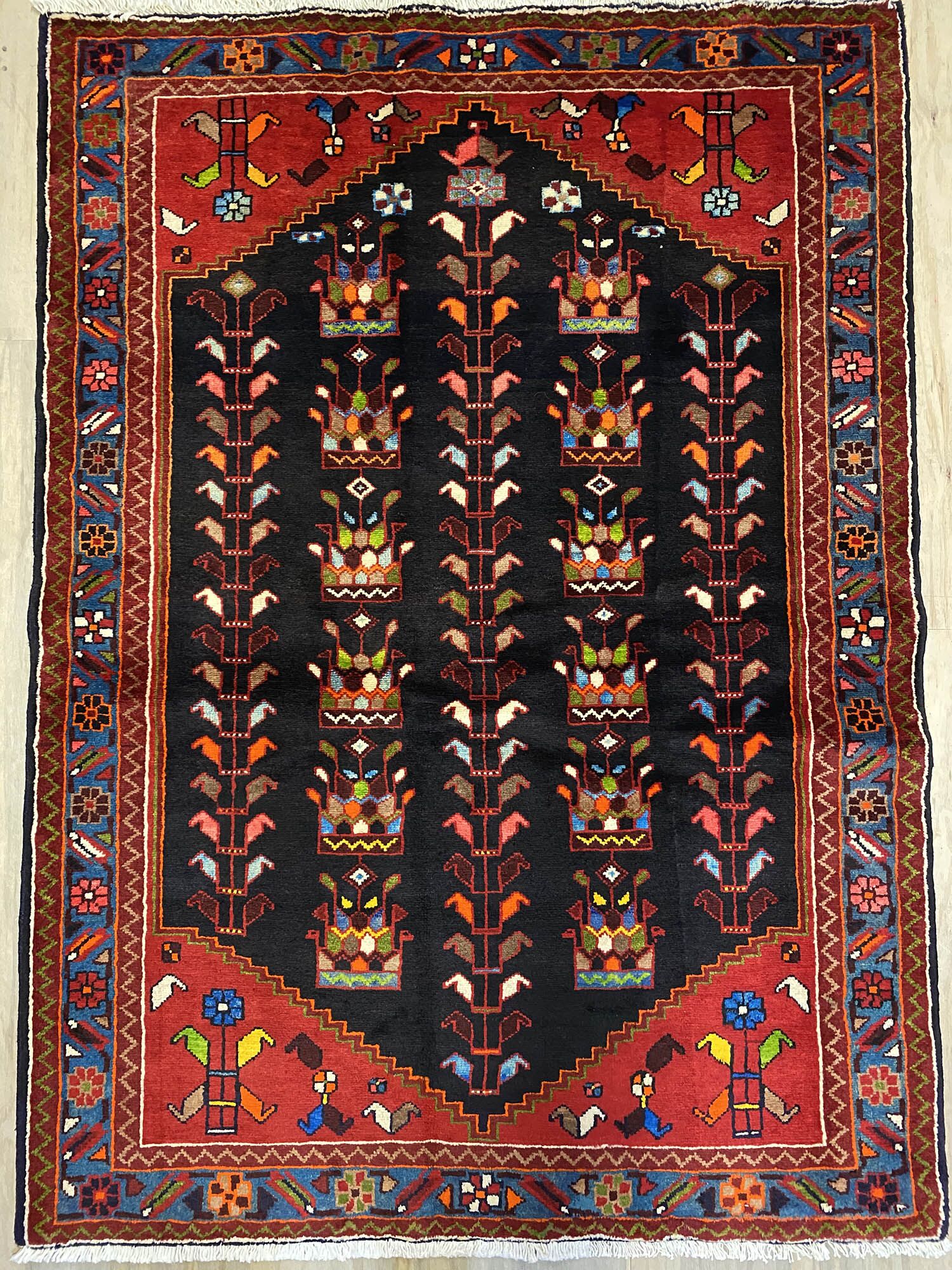 1.7x1.2M Persian Saveh Rug