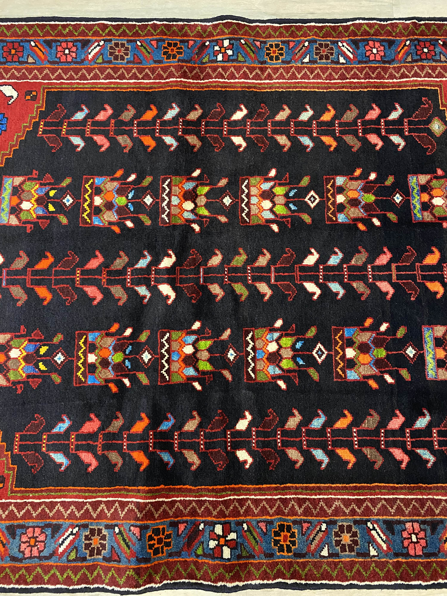 1.7x1.2M Persian Saveh Rug - Image 3