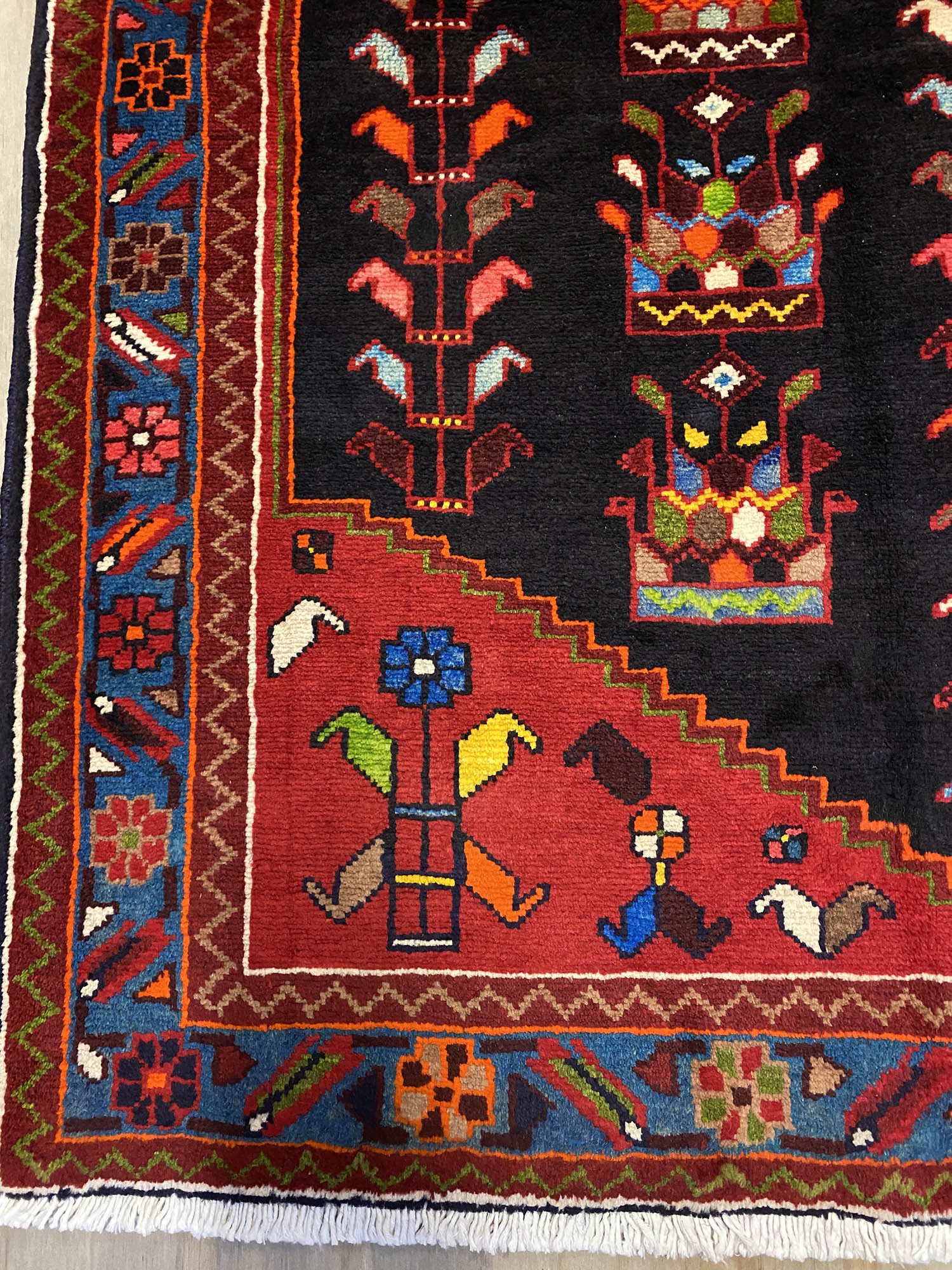 1.7x1.2M Persian Saveh Rug - Image 4