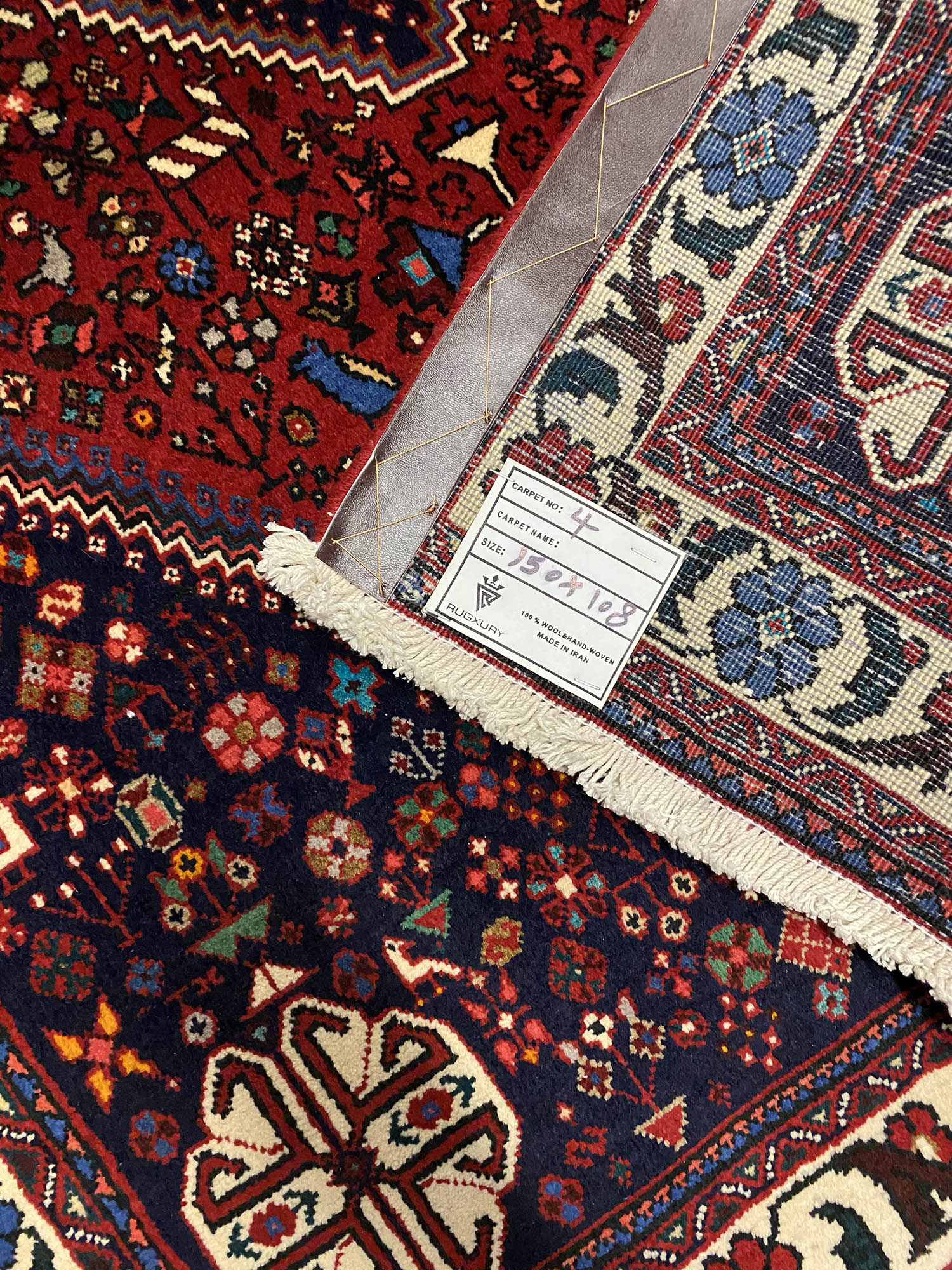 1.5x1M Qashghai Shiraz Rug - Image 8