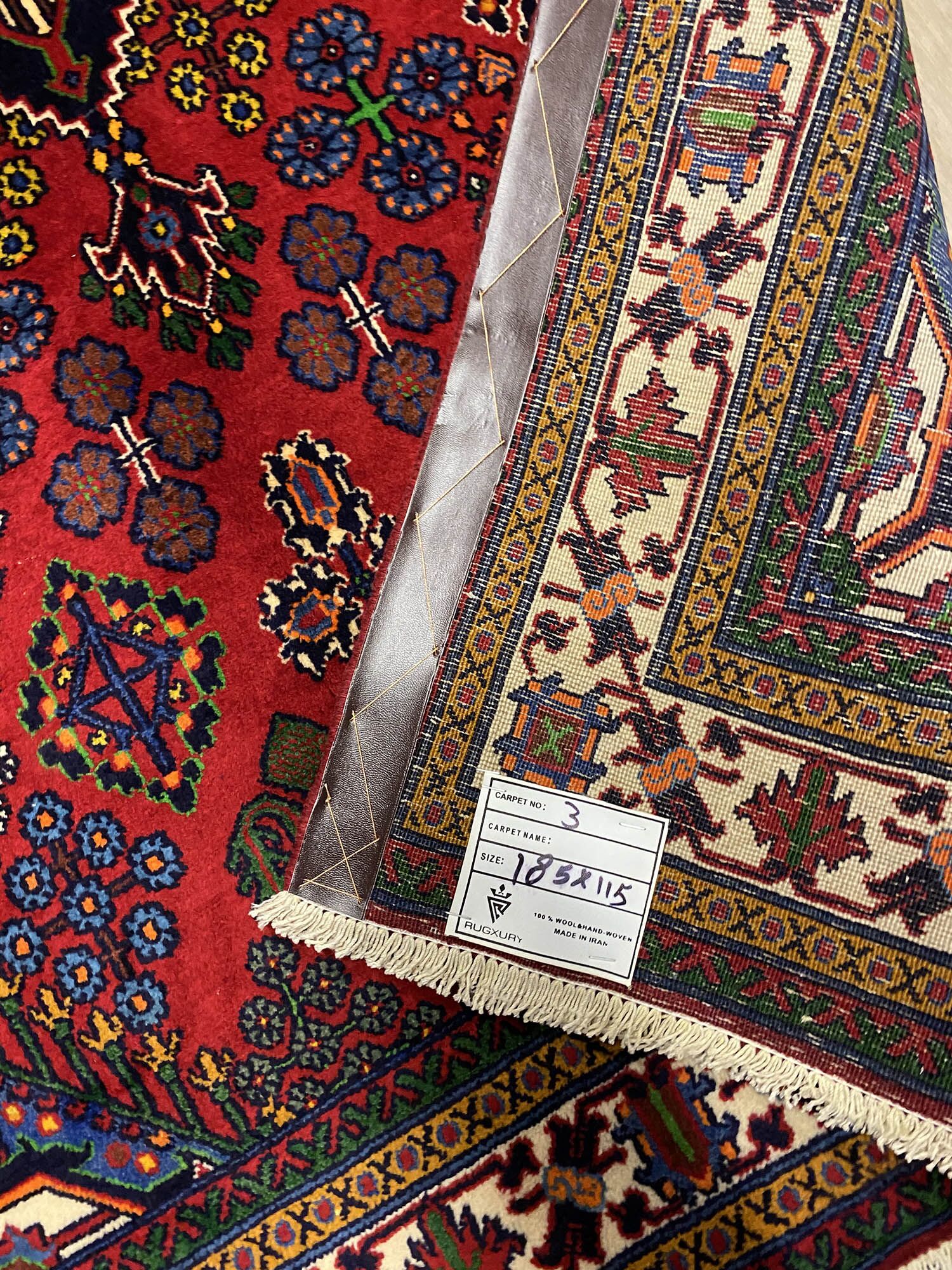 1.8x1.1M Persian Joshaghan Rug - Image 4