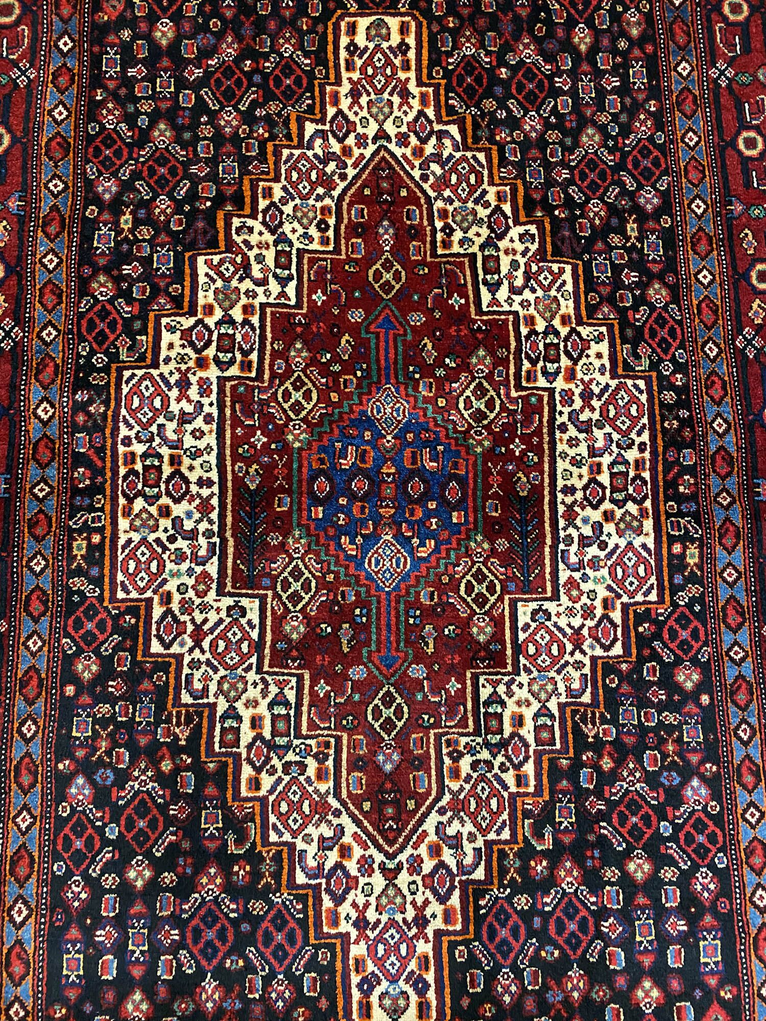 1.7x1.2M Kurdish Senneh Bijar Rug