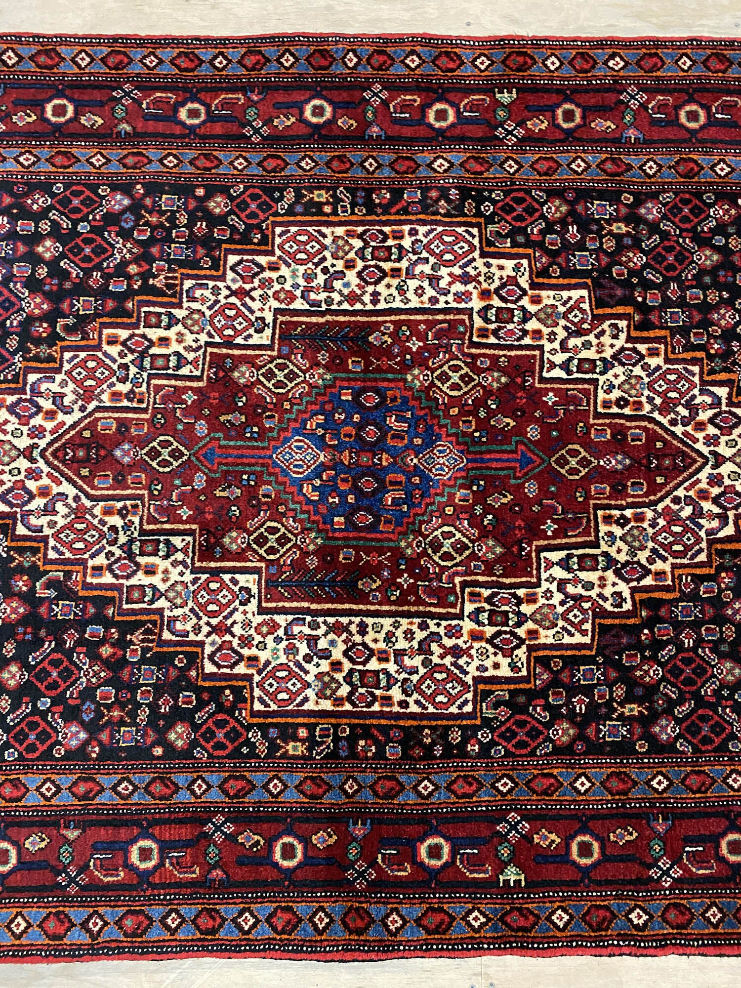 1.7x1.2M Kurdish Senneh Bijar Rug - Image 3