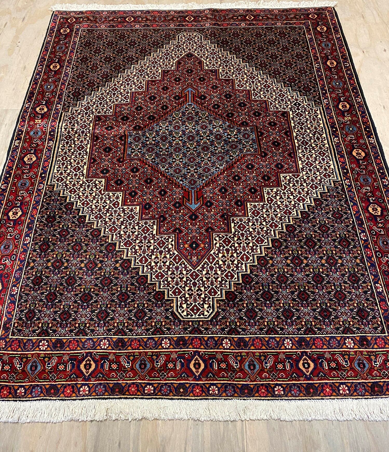 1.6x1.2M Kurdish Senneh Bijar Rug - Image 5