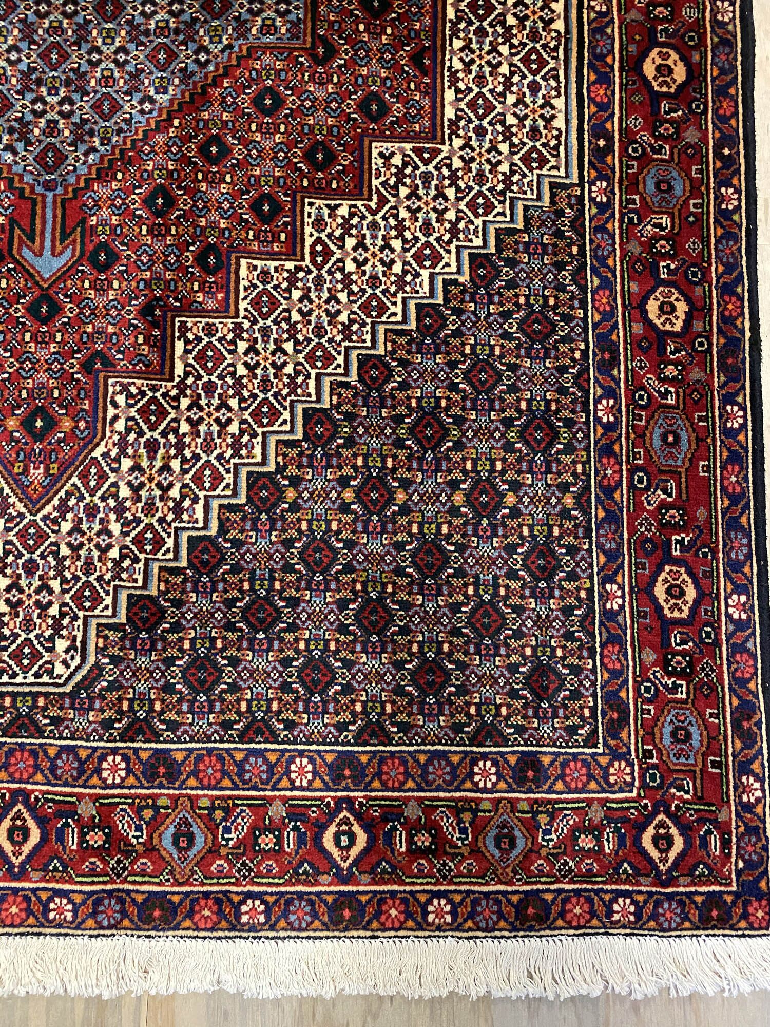 1.6x1.2M Kurdish Senneh Bijar Rug - Image 2