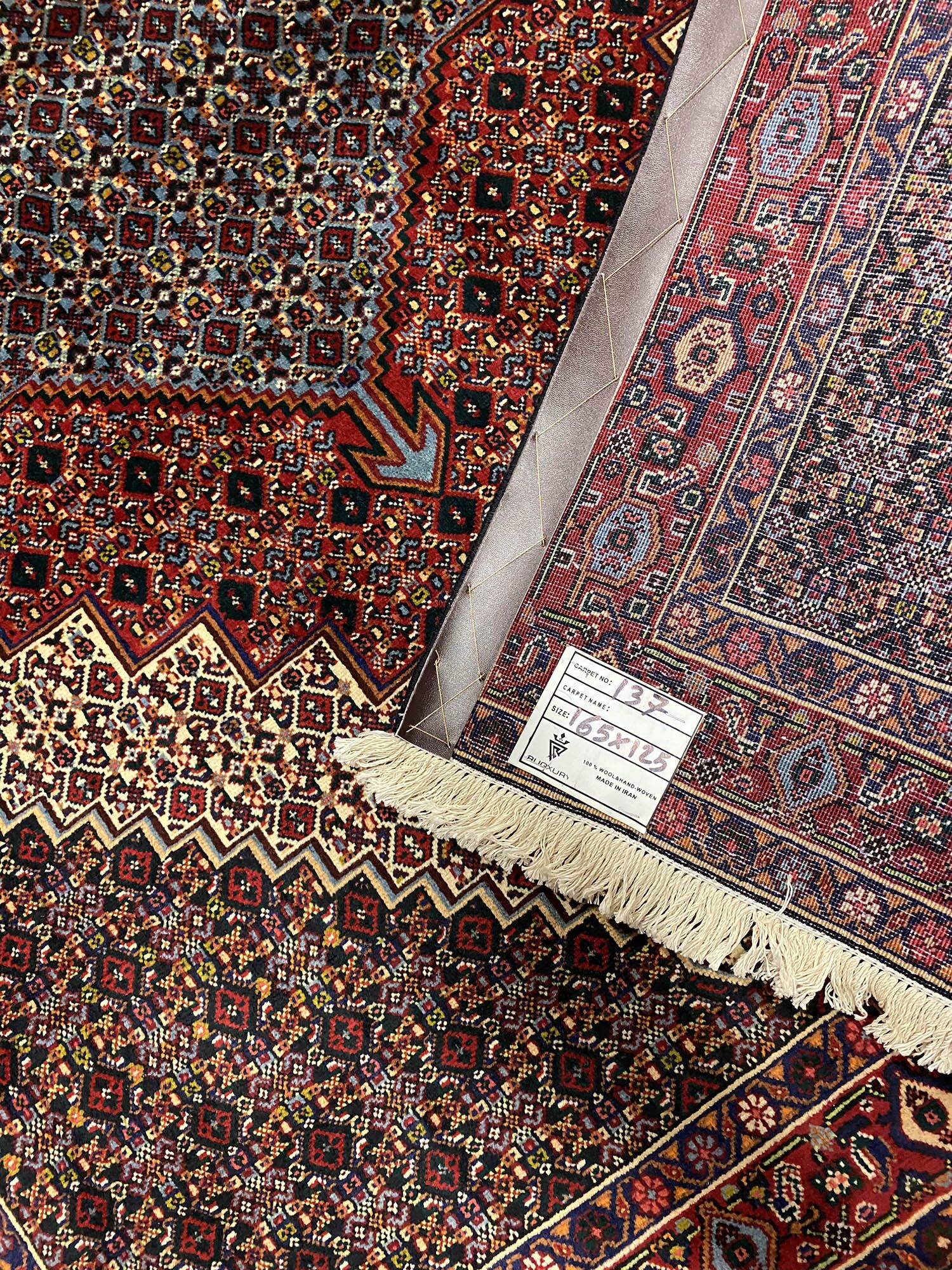 1.6x1.2M Kurdish Senneh Bijar Rug - Image 4