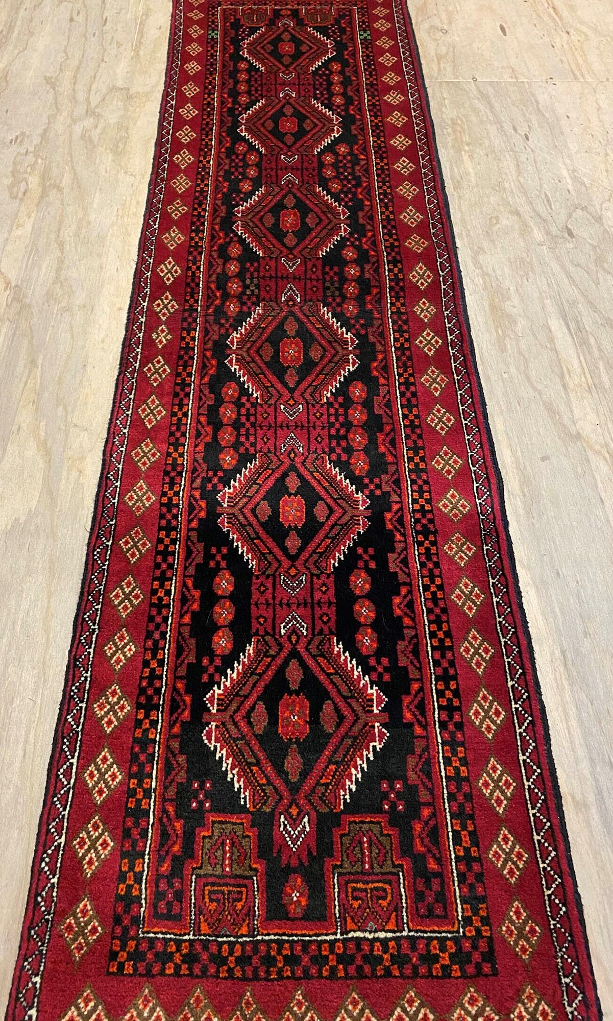 2.1m Persian Balouchi Nomadic Runner