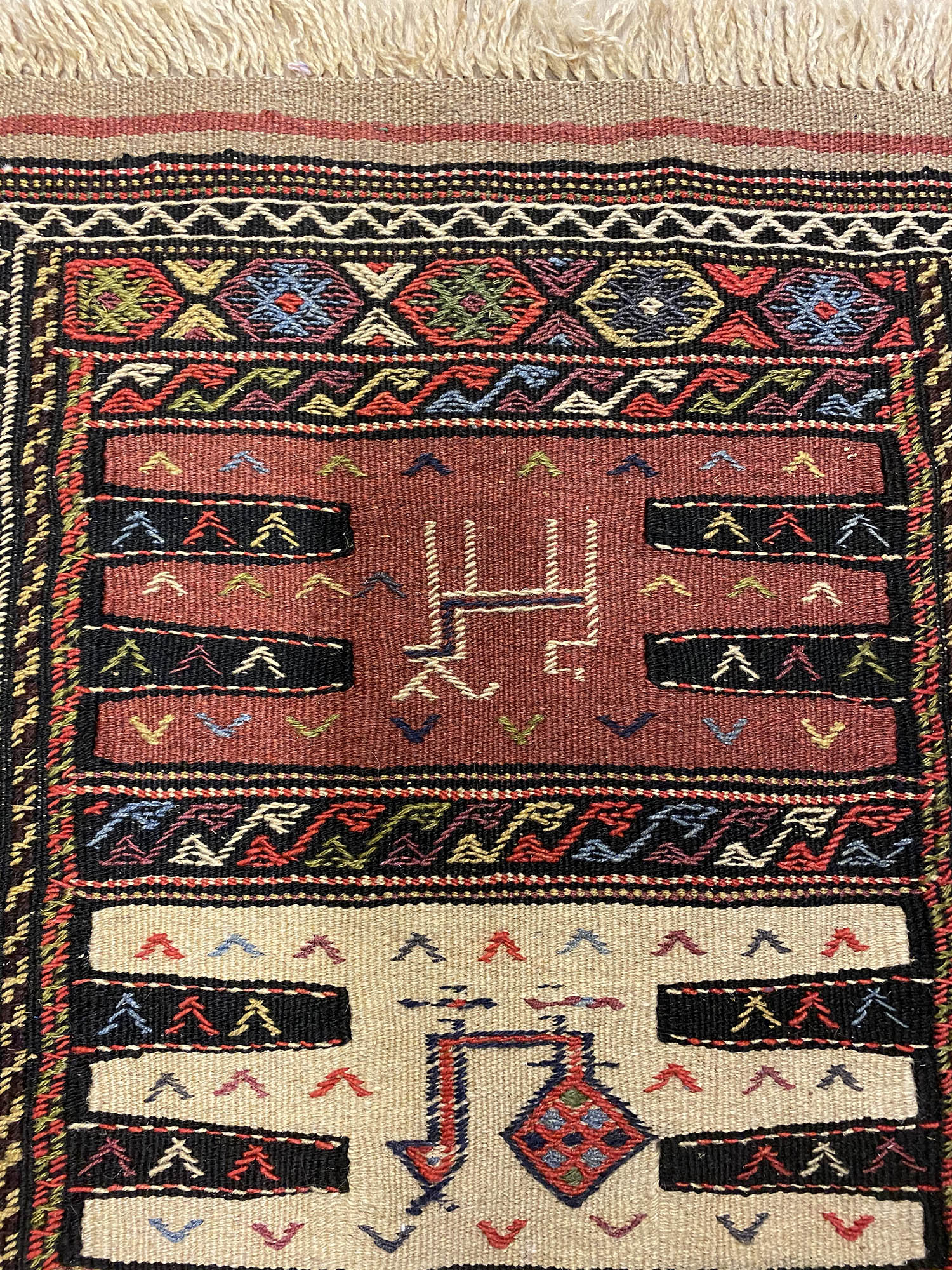 0.9x0.5M Kurdi Handmade Kilim - Image 6