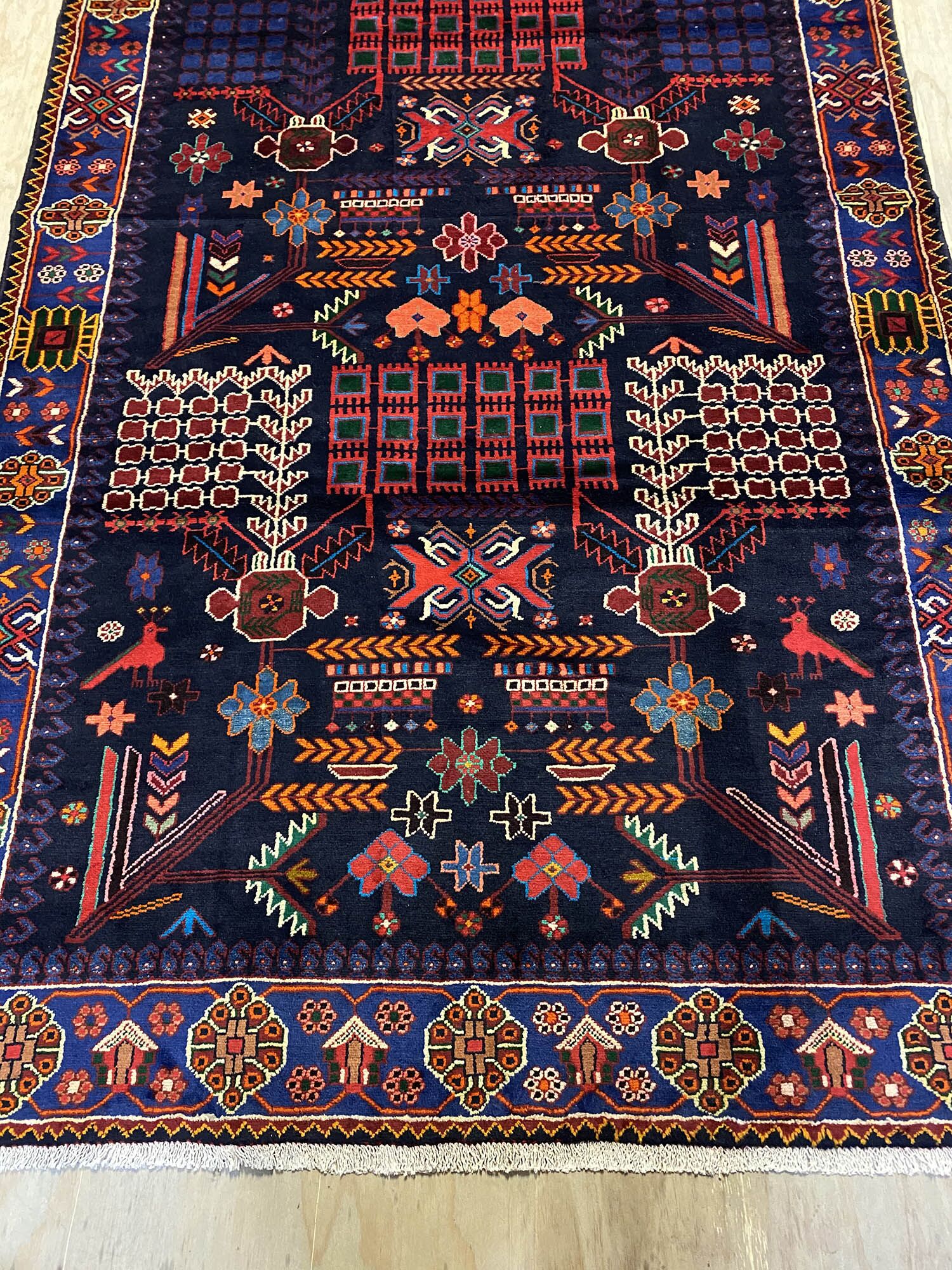 4x1.6M Antique Saveh Persian Runner