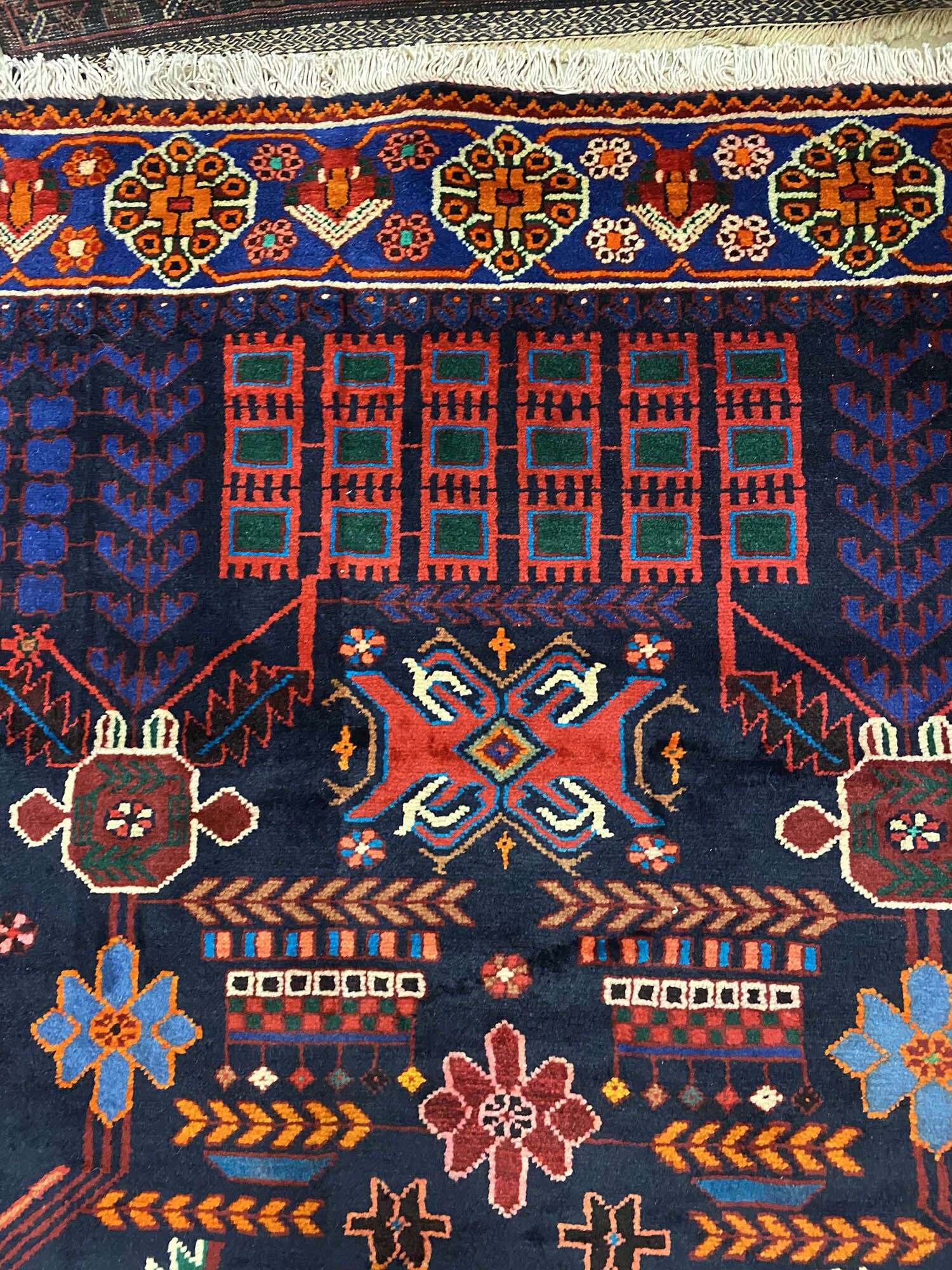 4x1.6M Antique Saveh Persian Runner - Image 7