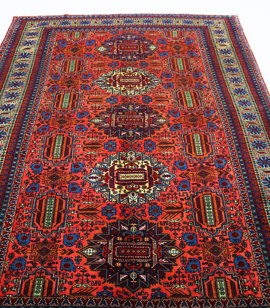 Antique Wool & Silk Ardebil Rug (60yrs)