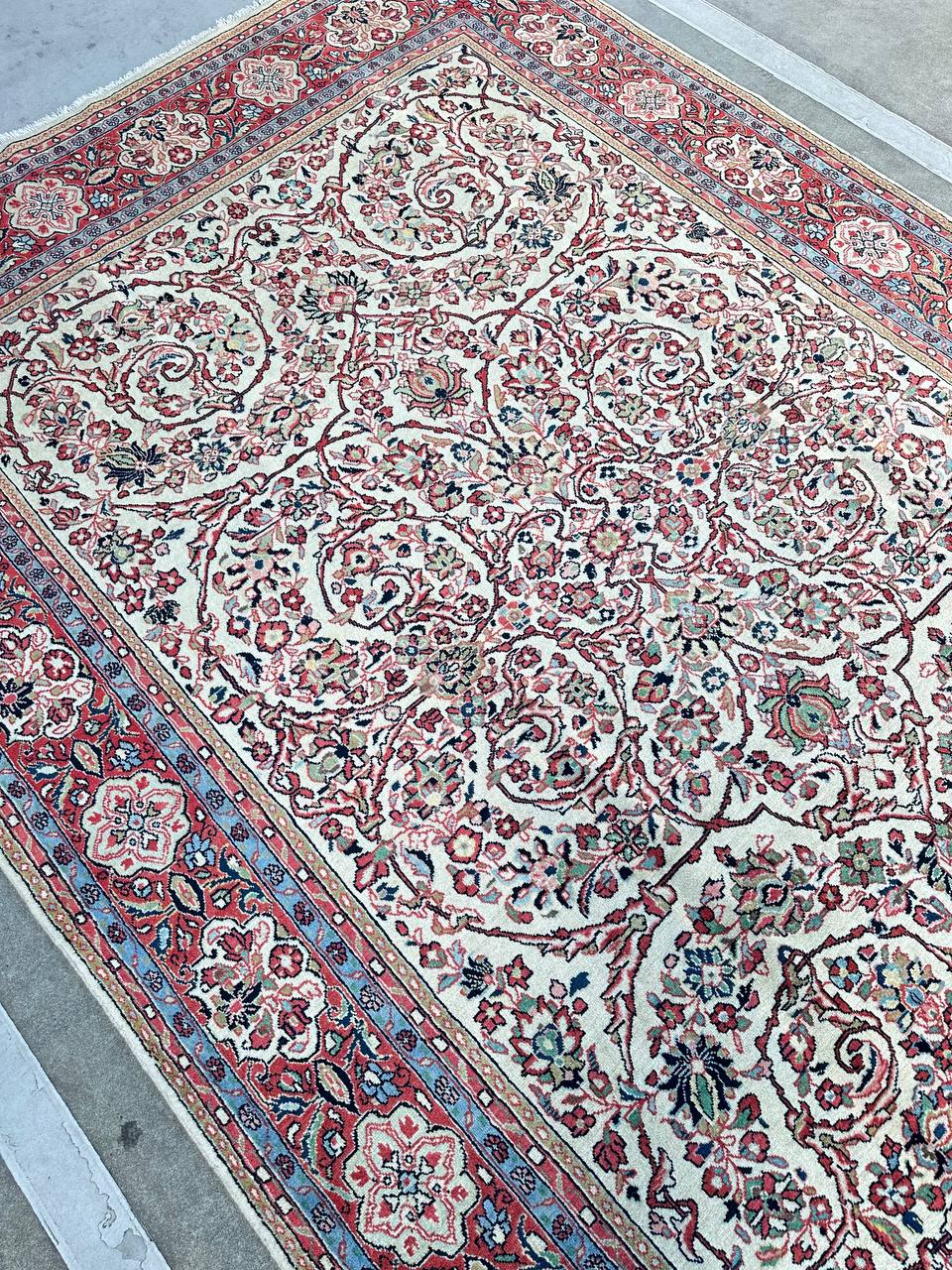 3x2M Fine Allover Design Sarough Rug - Image 3