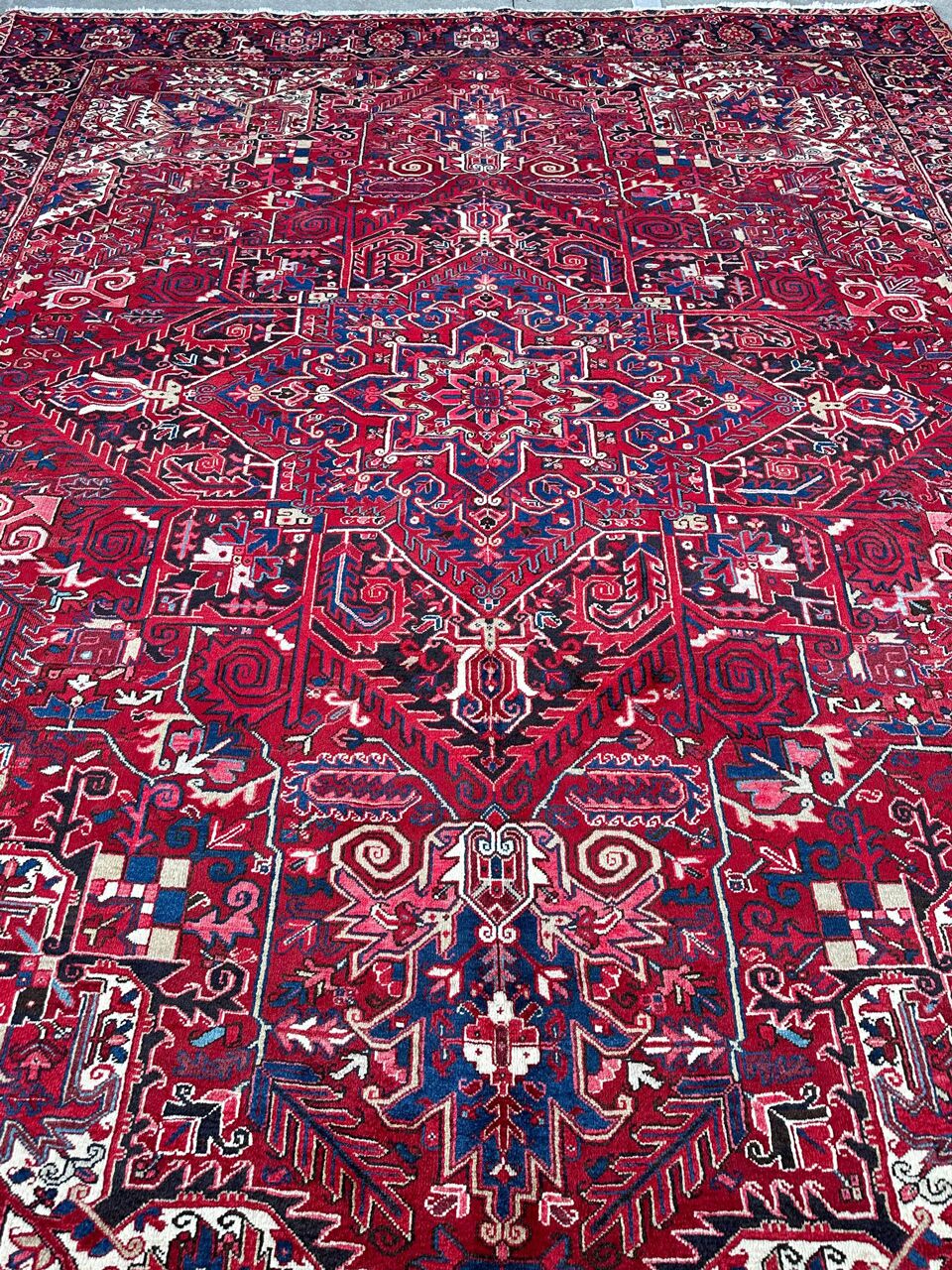 4x3M Genuine Heriz Persian Rug - Image 4
