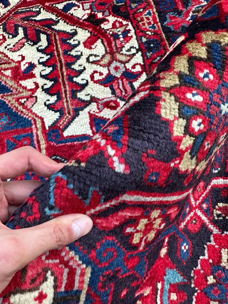 4x3M Genuine Heriz Persian Rug - Image 7
