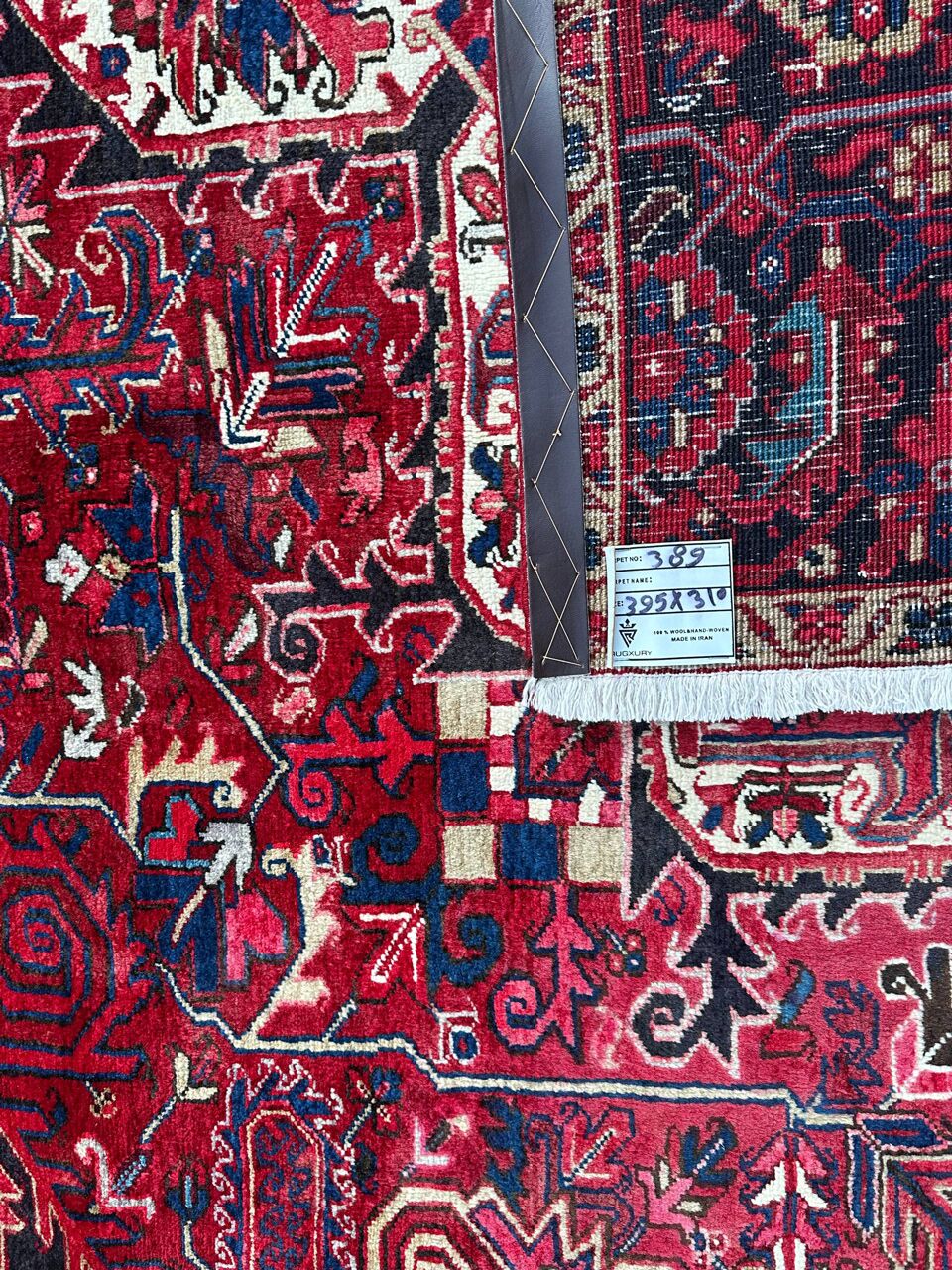 4x3M Genuine Heriz Persian Rug - Image 13