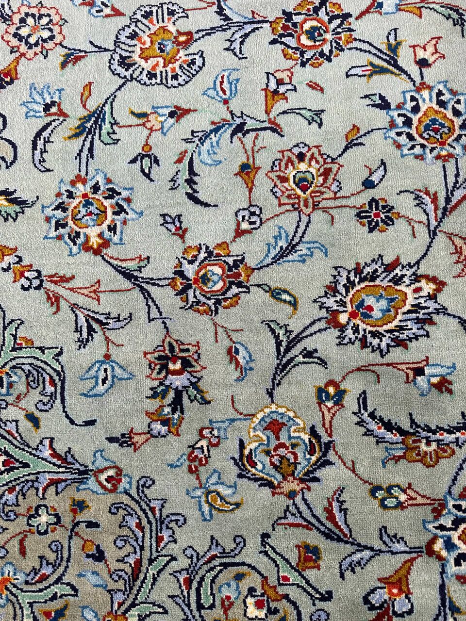 4x3M Fine Pistachio Tone Persian Kashan - Image 9