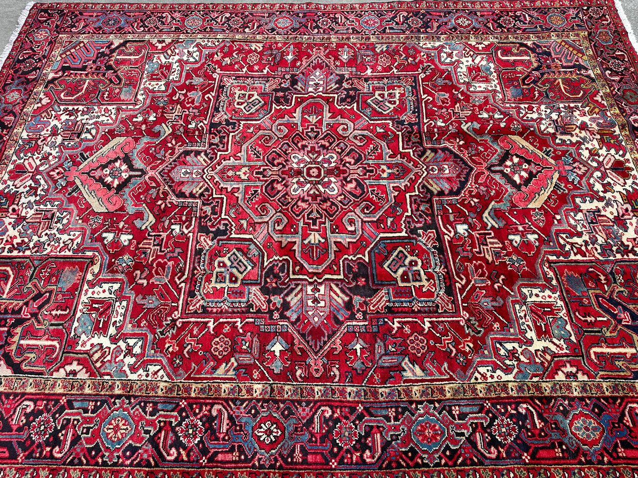 3.3x2.5M Fine Heriz Persian Rug - Image 8