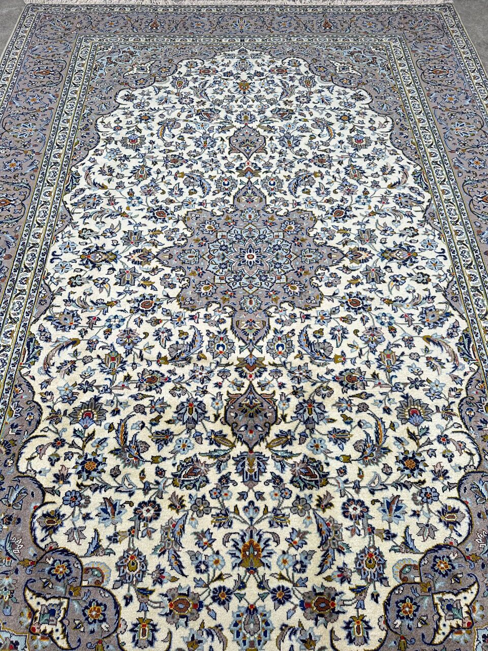 3.6x2.4M Beige Persian Kashan Rug (Kolk) - Image 6
