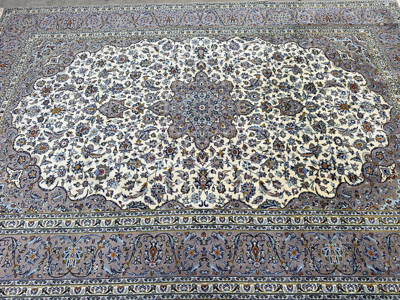 3.6x2.4M Beige Persian Kashan Rug (Kolk) - Image 8